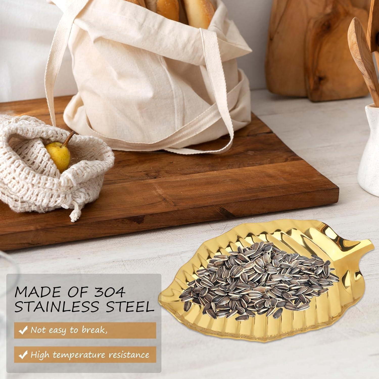 Soporte para cuchara dorado KALIONE 17x10 cm acero inoxidable