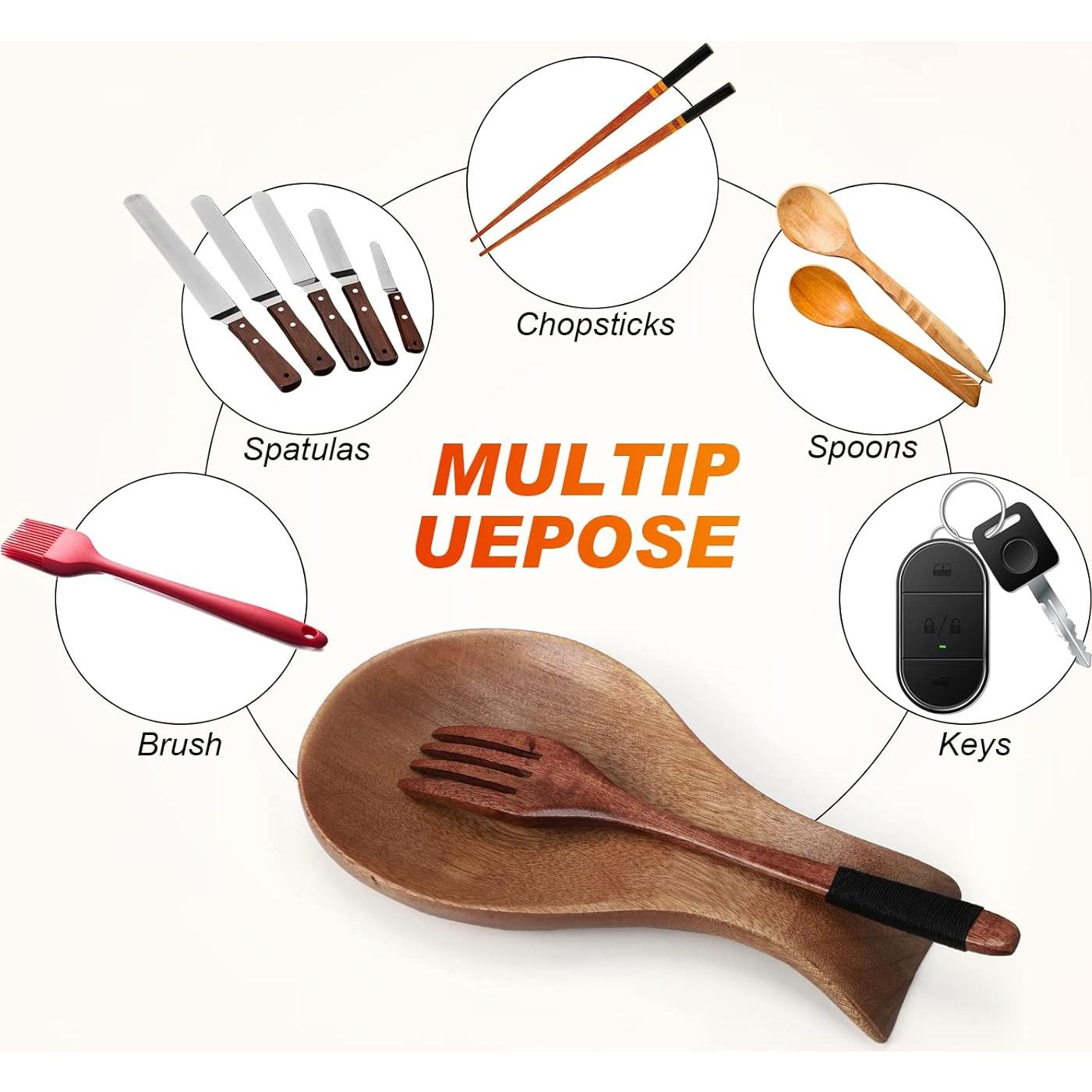 Soporte para Cuchara de Madera de Bambú Patelai 17.78 cm