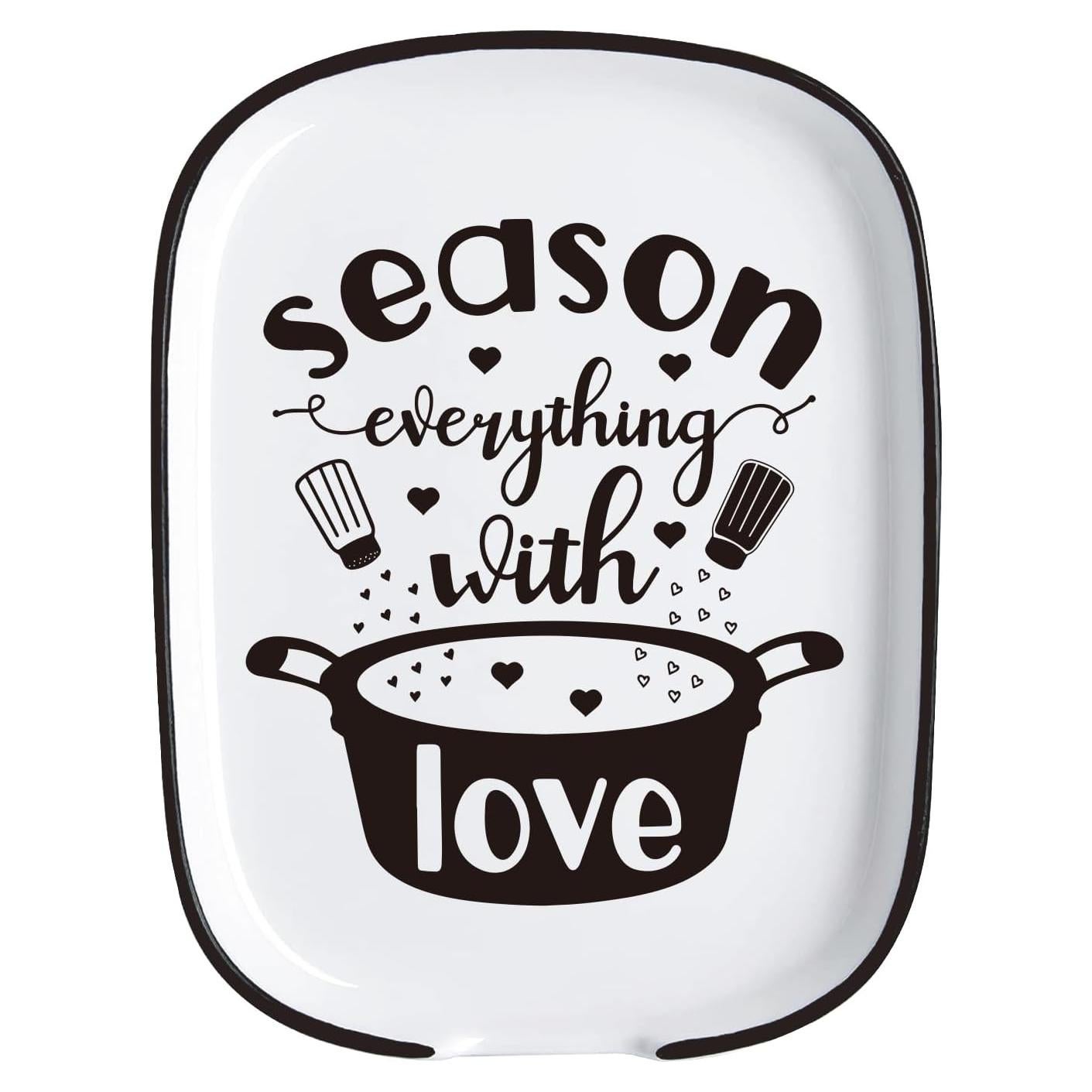 Soporte para Cucharas de Cerámica YROVWENQ Resistente al Calor