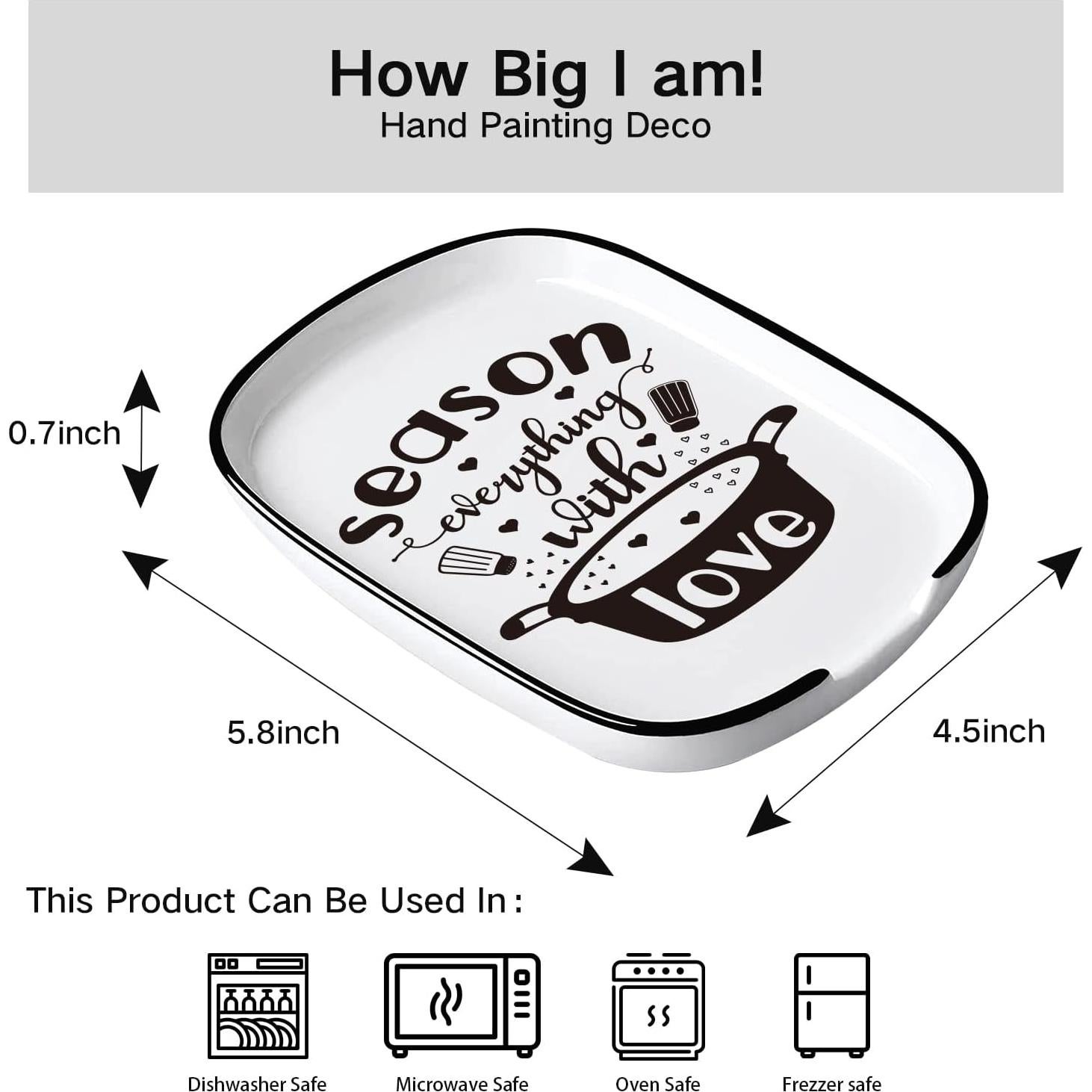 Soporte para Cucharas de Cerámica YROVWENQ Resistente al Calor