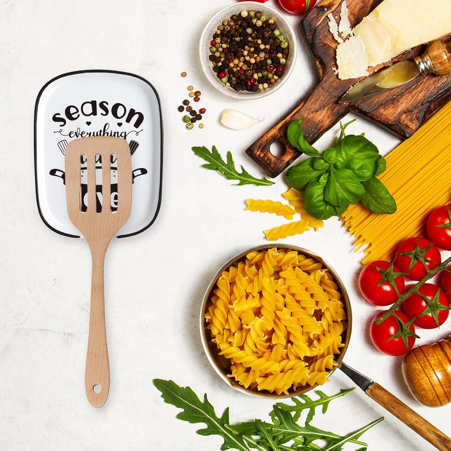 Soporte para Cucharas de Cerámica YROVWENQ Resistente al Calor