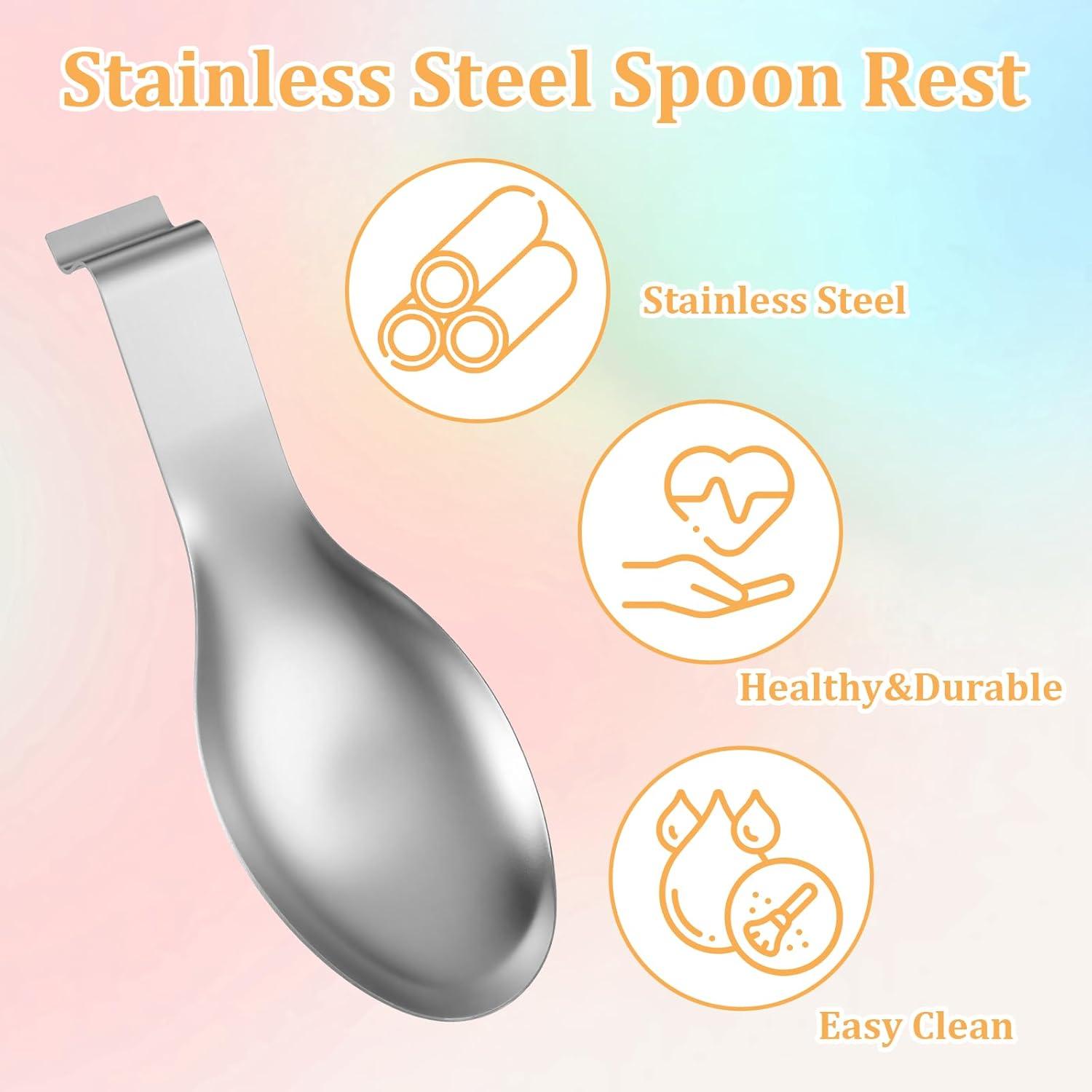 Soporte para Cucharas de Acero Inoxidable SynHHergyx - 6 Pcs