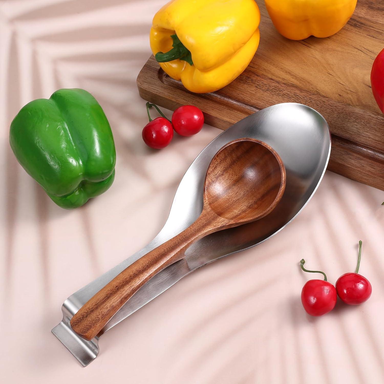 Soporte para Cucharas de Acero Inoxidable SynHHergyx - 6 Pcs