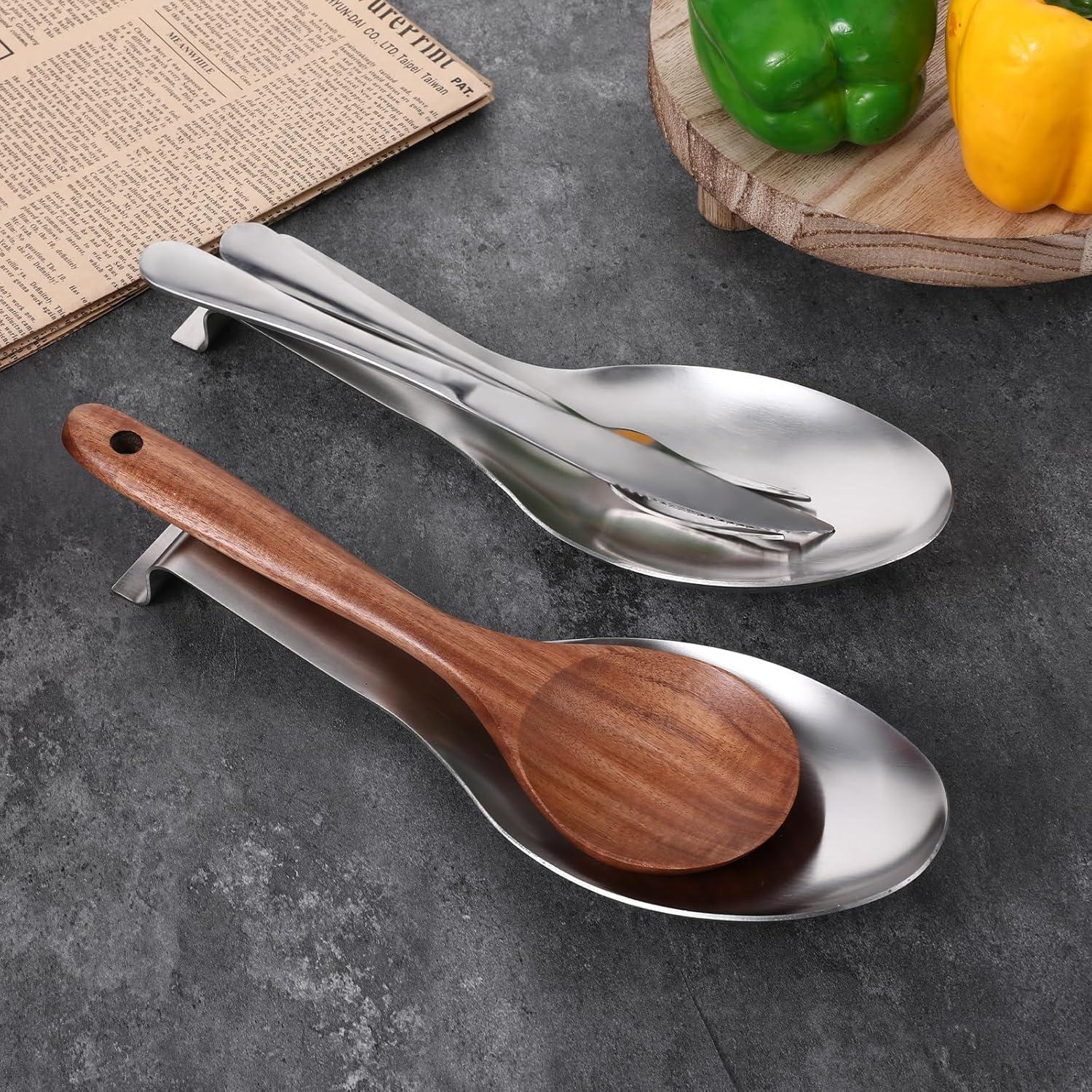 Soporte para Cucharas de Acero Inoxidable SynHHergyx - 6 Pcs