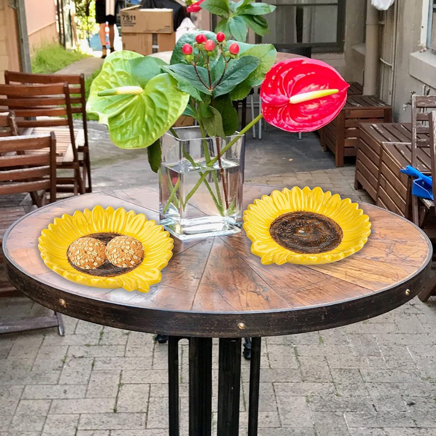 Reposap cucharas de cerámica Xili en forma de girasol - 2 PCS