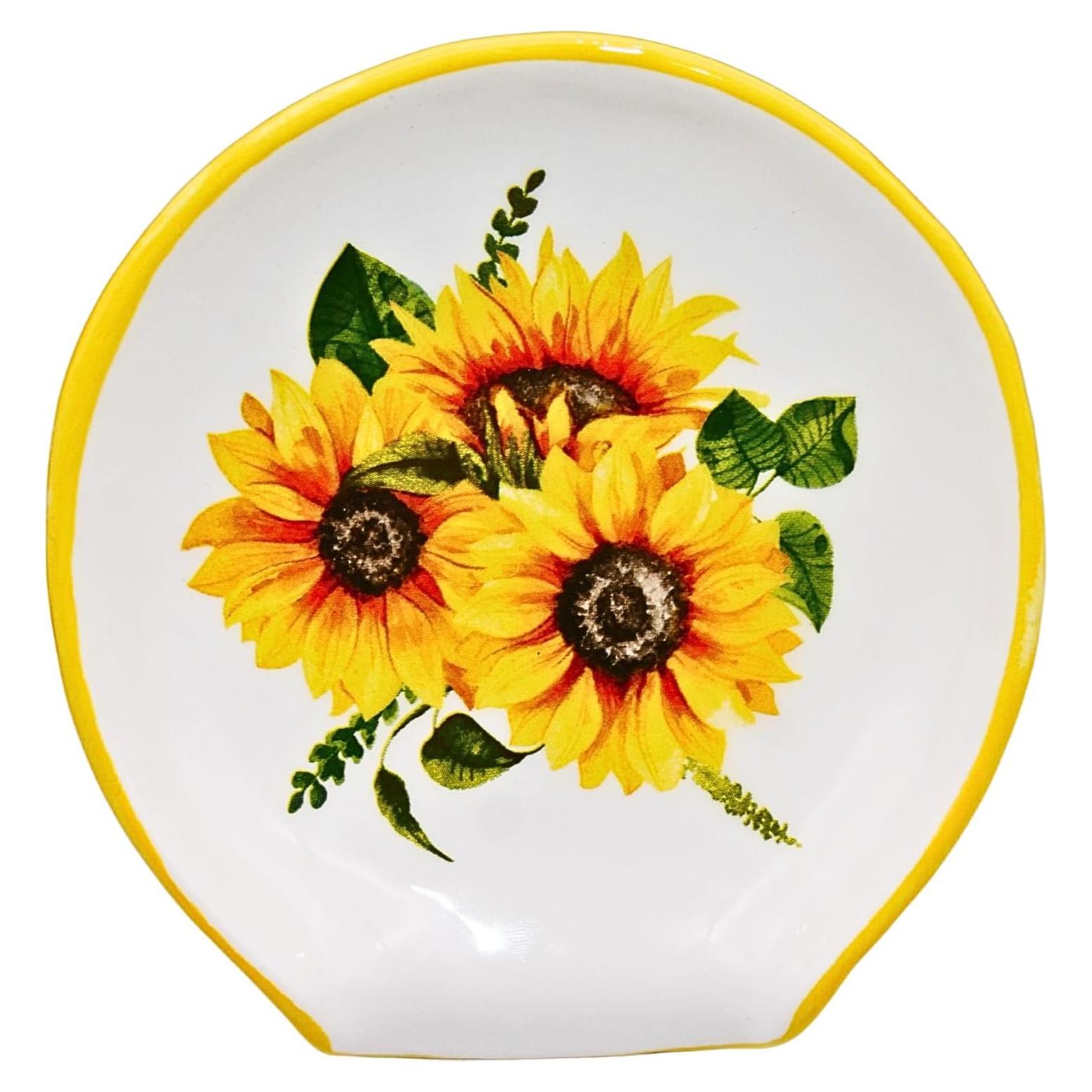 Reposa Cucharas de Cerámica Girasol COOKERART 12.7 cm