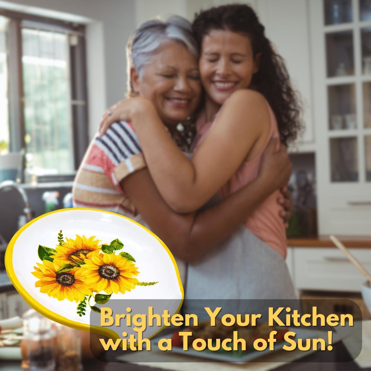 Reposa Cucharas de Cerámica Girasol COOKERART 12.7 cm