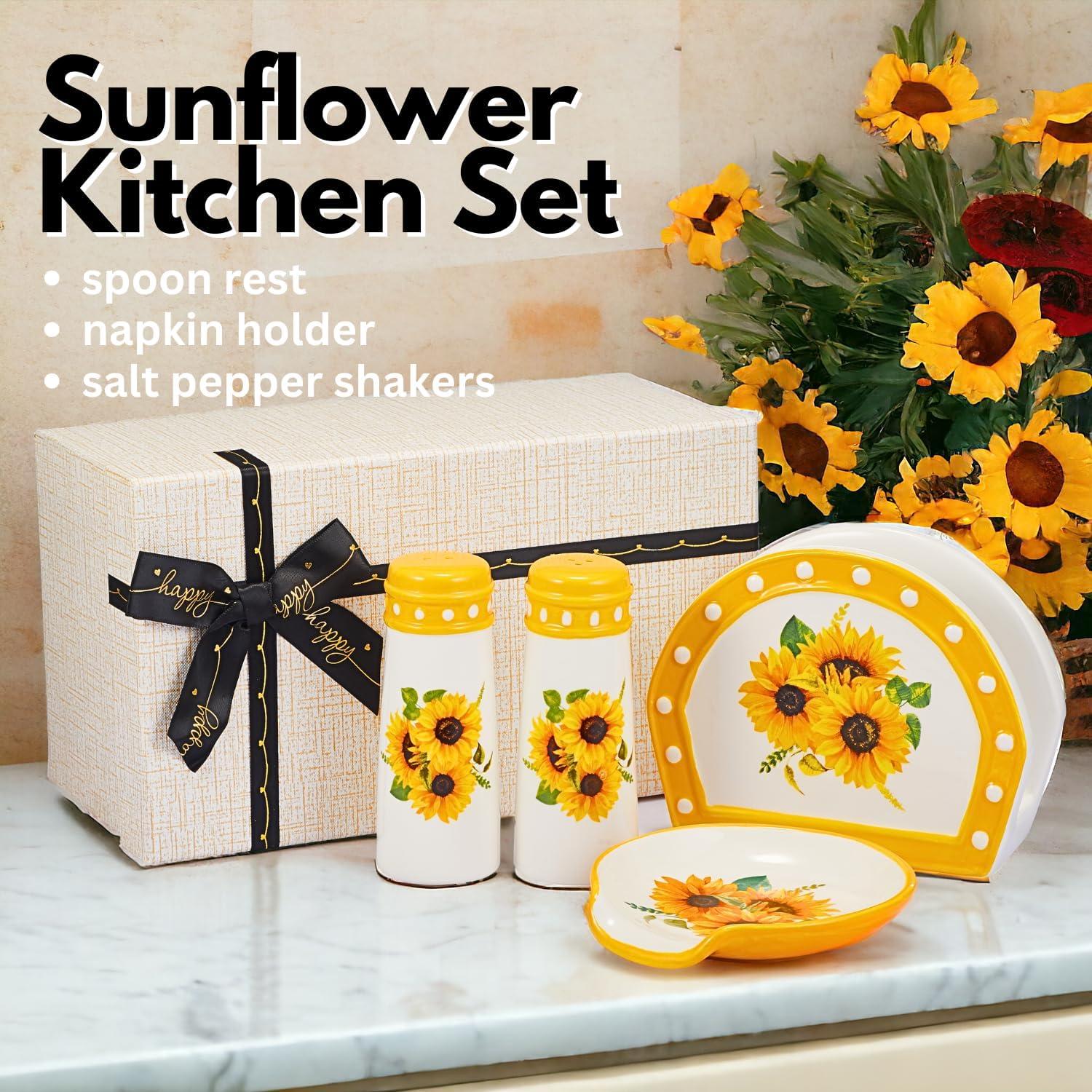 Reposa Cucharas de Cerámica Girasol COOKERART 12.7 cm