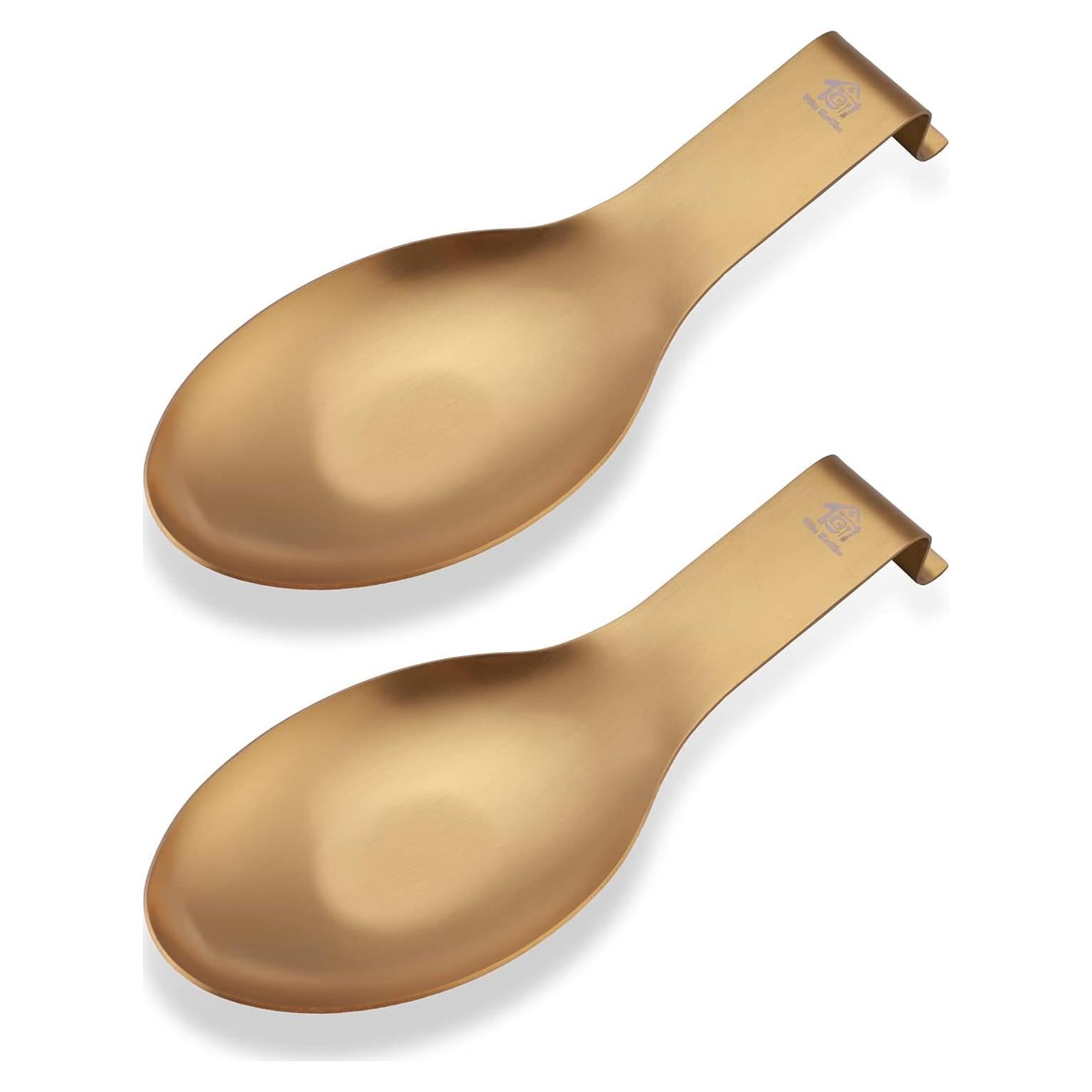 Soporte de Cuchara de Acero Inoxidable Vila Kuche Oro 2pcs