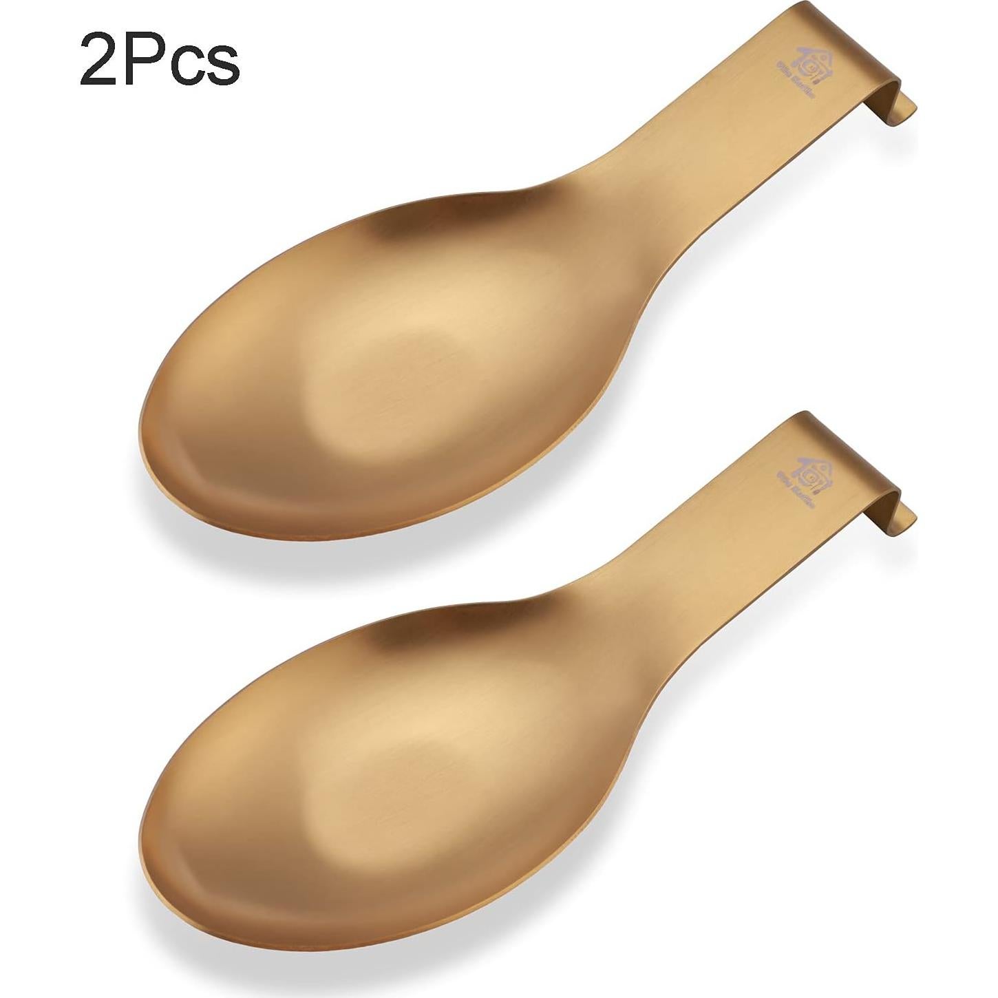 Soporte de Cuchara de Acero Inoxidable Vila Kuche Oro 2pcs