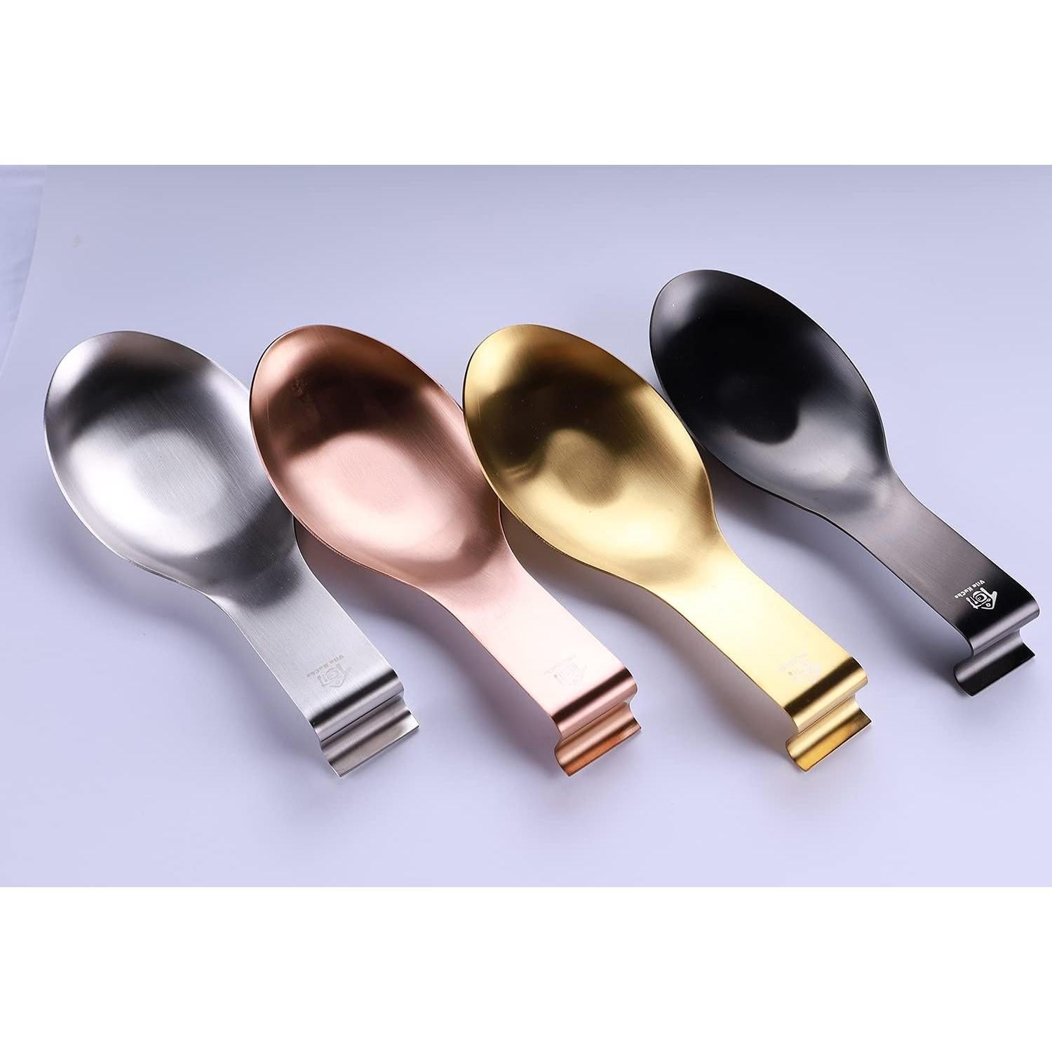 Soporte de Cuchara de Acero Inoxidable Vila Kuche Oro 2pcs