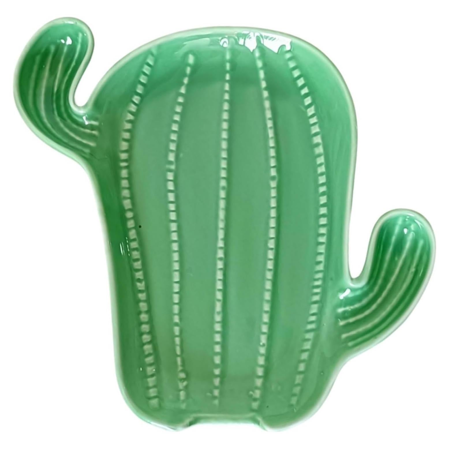 Soporte de Cuchara de Cerámica Homyne Cactus Verde 15.2 cm