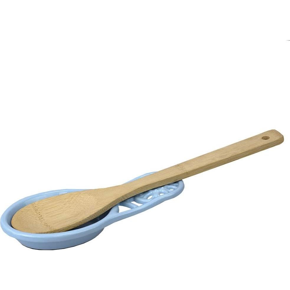 Soporte para Cuchara de Hierro Fundido Home Basics Girasol Azul