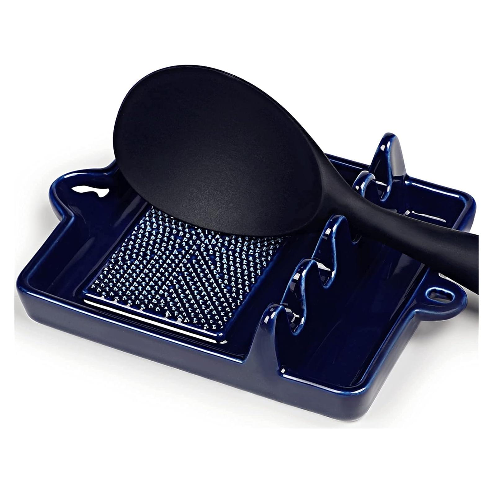 Reposaplatos de Cerámica ONTUBE Marino 19x14 cm Apto Lavavajillas