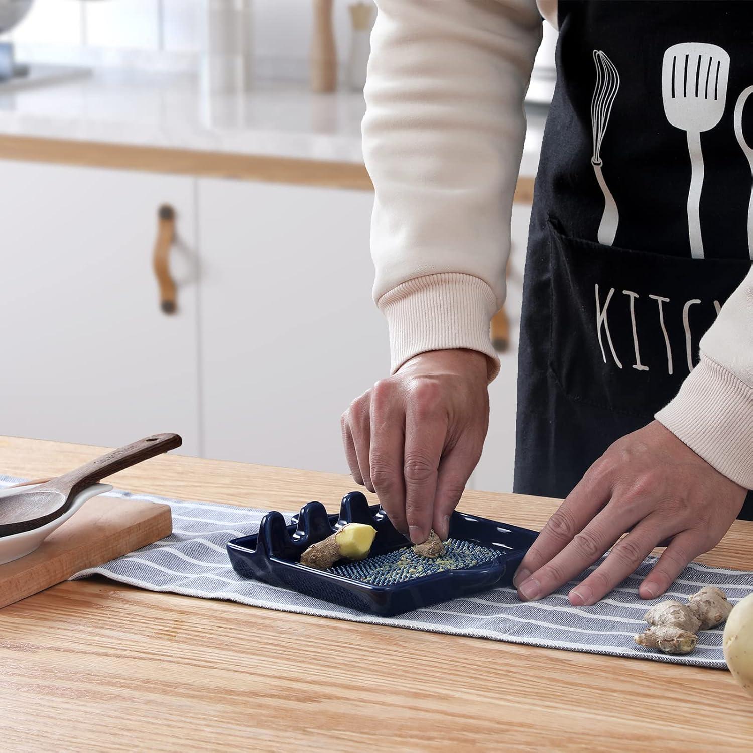 Reposaplatos de Cerámica ONTUBE Marino 19x14 cm Apto Lavavajillas