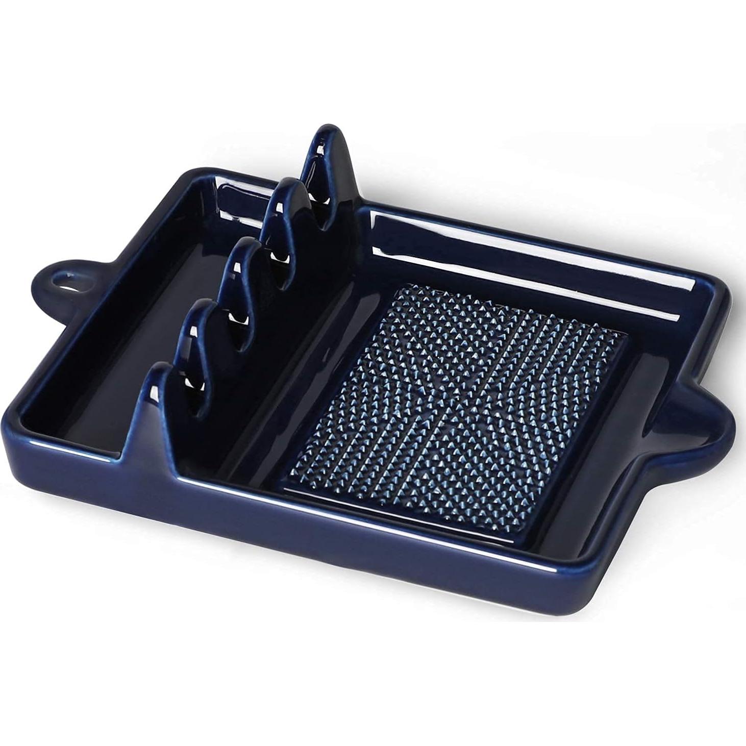 Reposaplatos de Cerámica ONTUBE Marino 19x14 cm Apto Lavavajillas