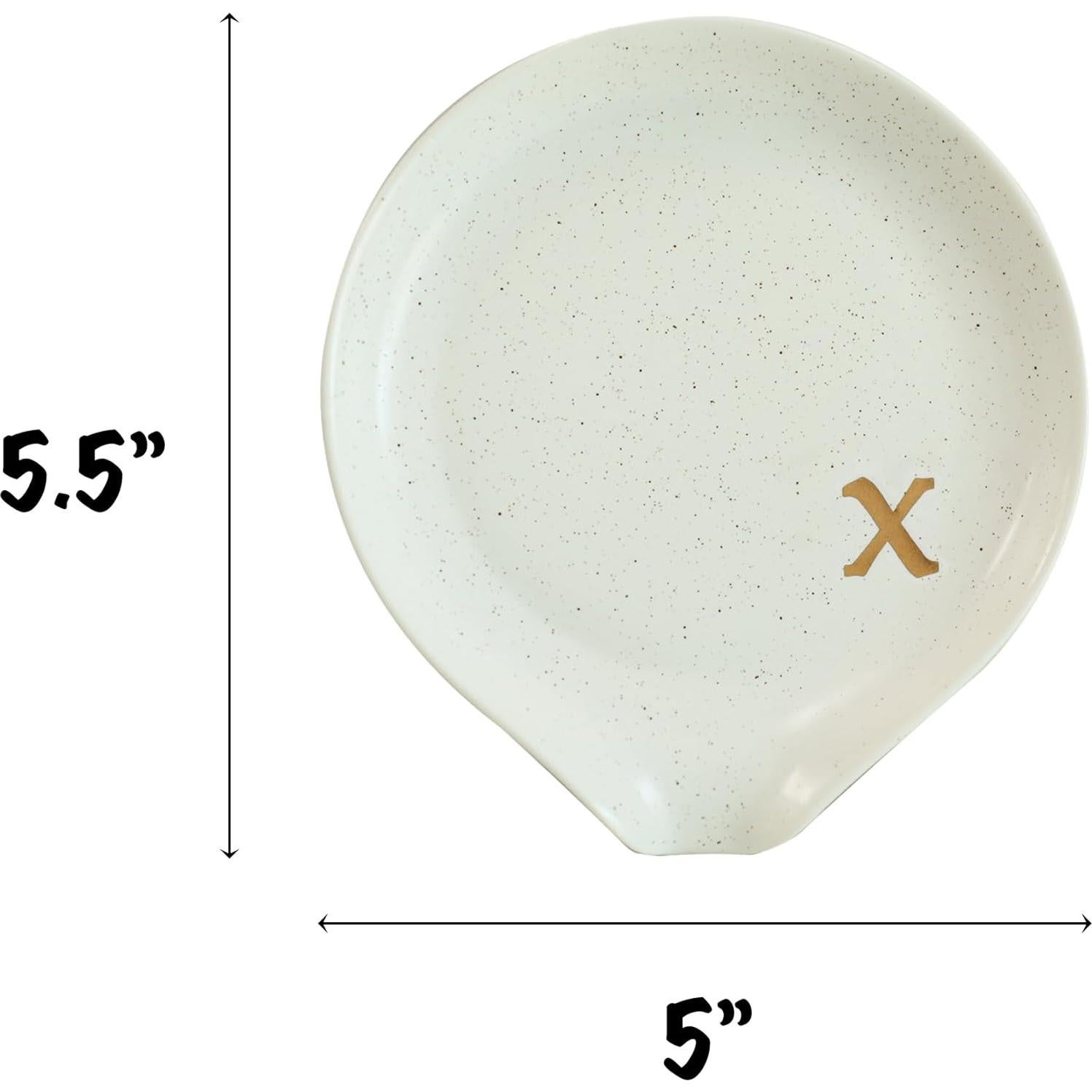 Soporte de Cuchara de Cerámica Grande COLECTIVO HOGAR Oro