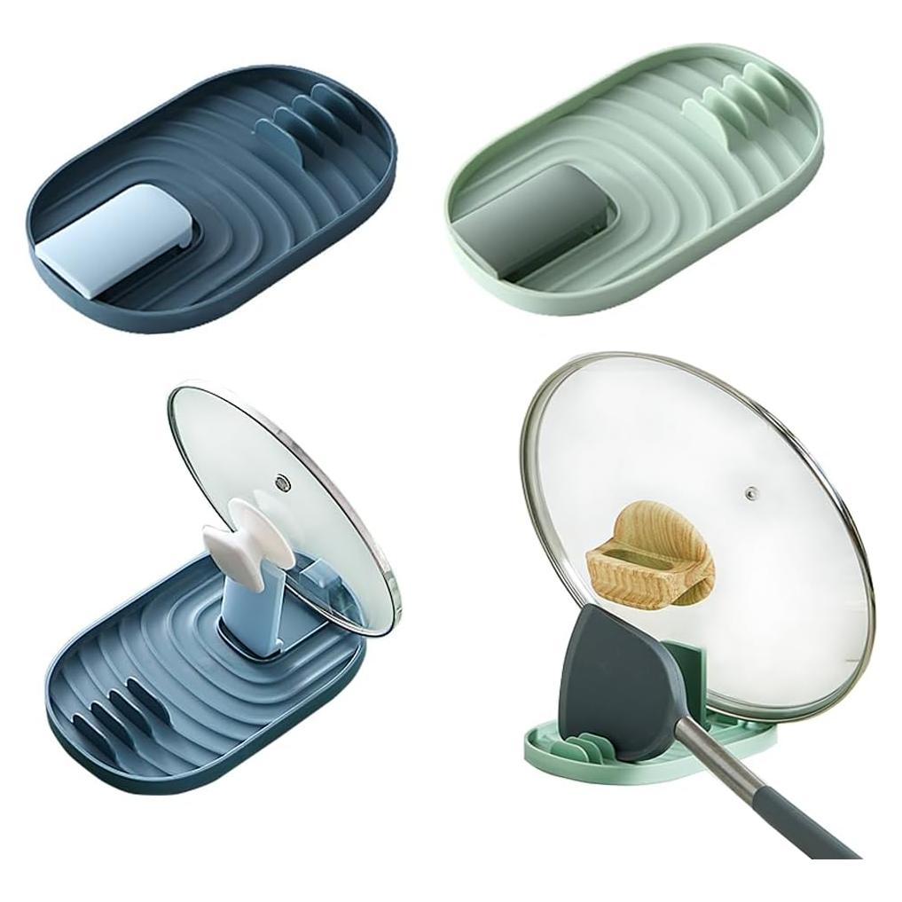 Soporte Plegable para Tapas y Cucharas Ystbaunly - 2 Piezas