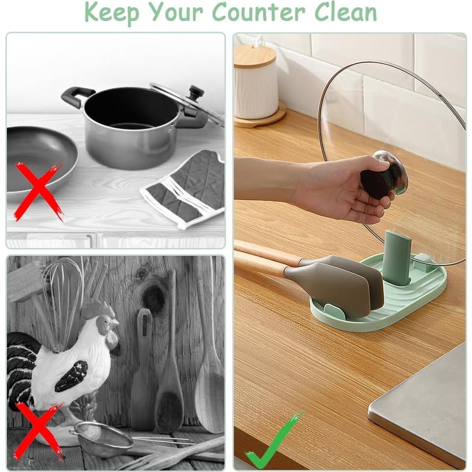 Soporte Plegable para Tapas y Cucharas Ystbaunly - 2 Piezas