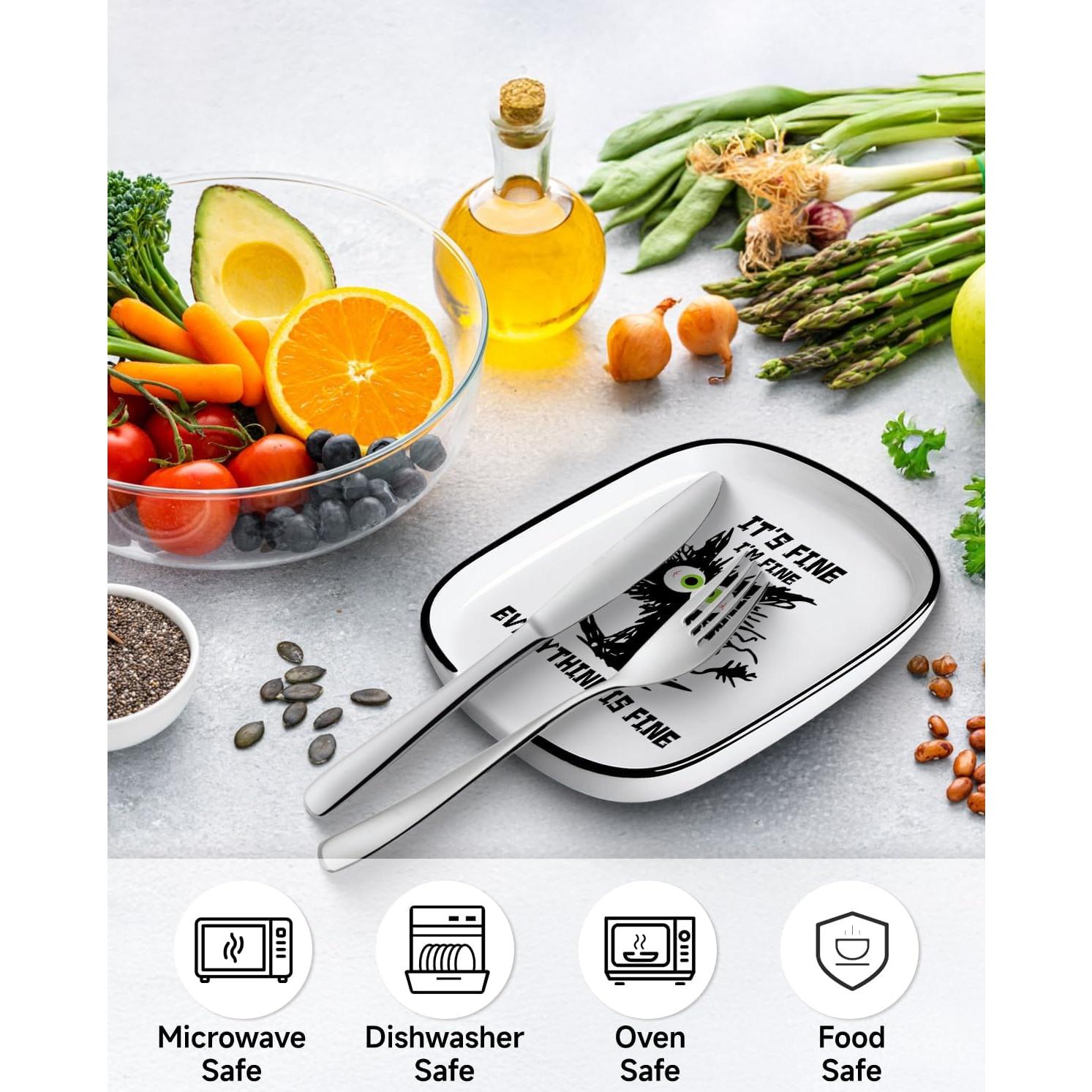 Soporte de Cerámica para Utensilios de Cocina MBRUH Gato