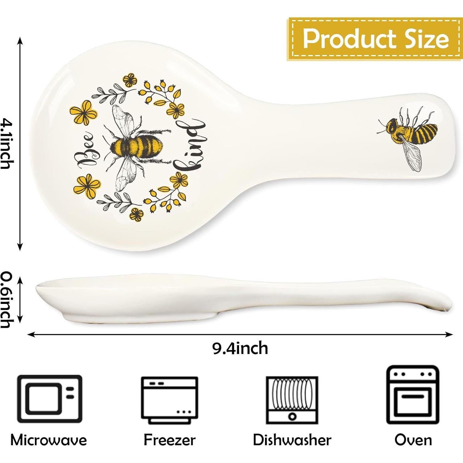 Soporte para Cucharas de Cerámica FYSUIMU Diseño Abeja 24 cm