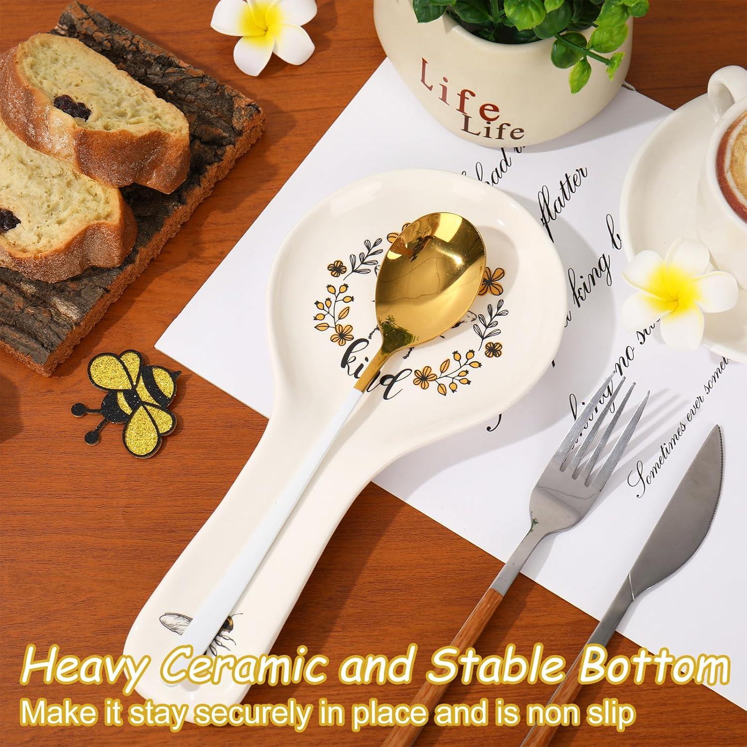 Soporte para Cucharas de Cerámica FYSUIMU Diseño Abeja 24 cm