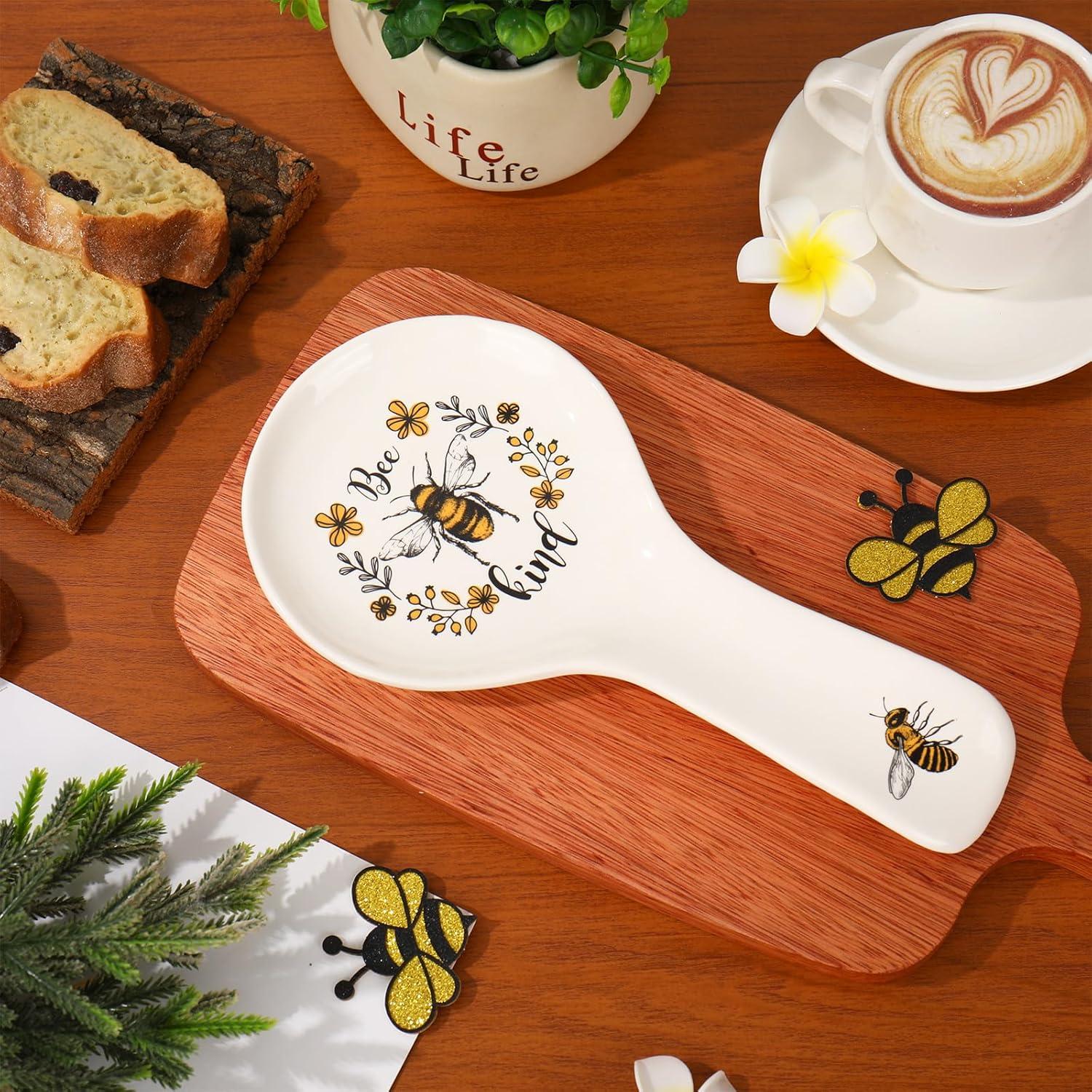 Soporte para Cucharas de Cerámica FYSUIMU Diseño Abeja 24 cm