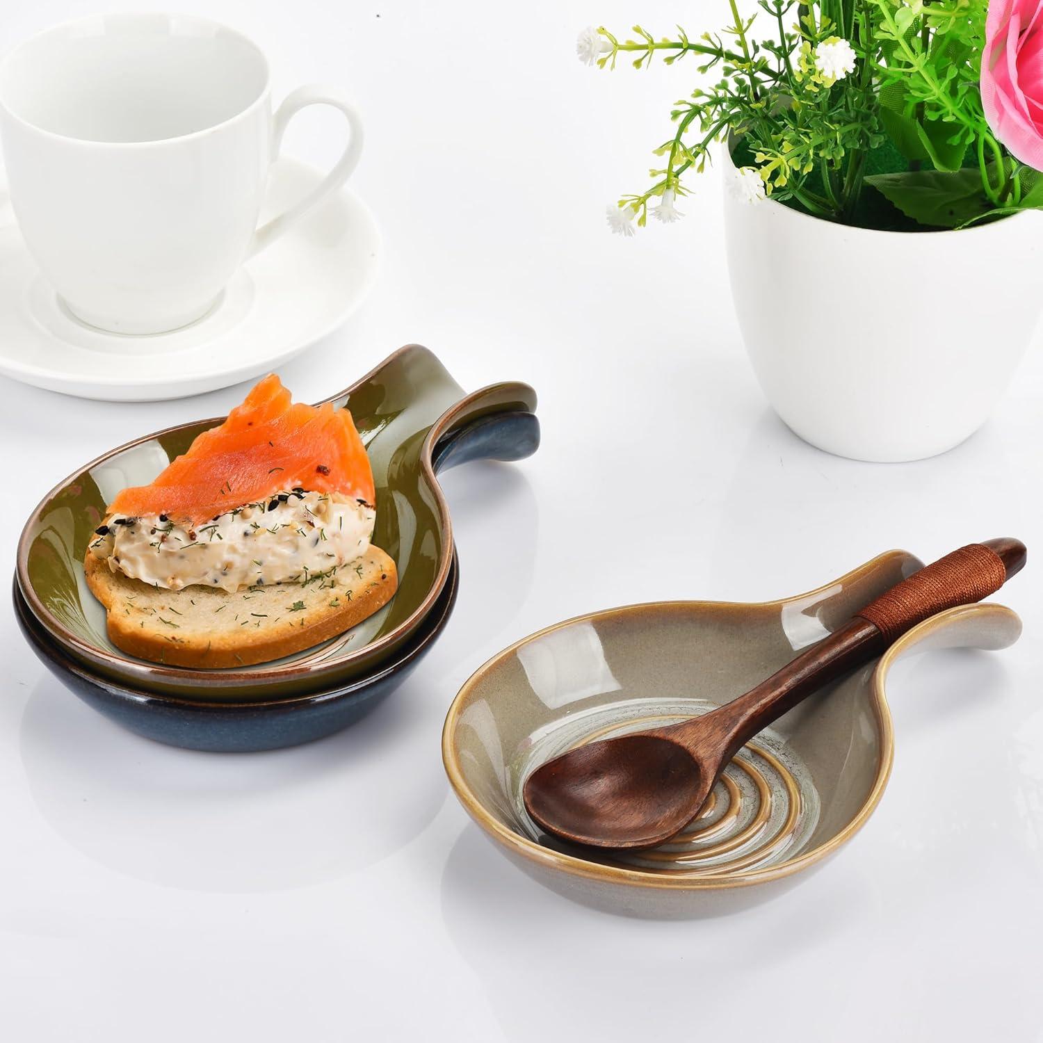 Soporte de Cuchara de Cerámica BUYNEED 17.5 cm Verde