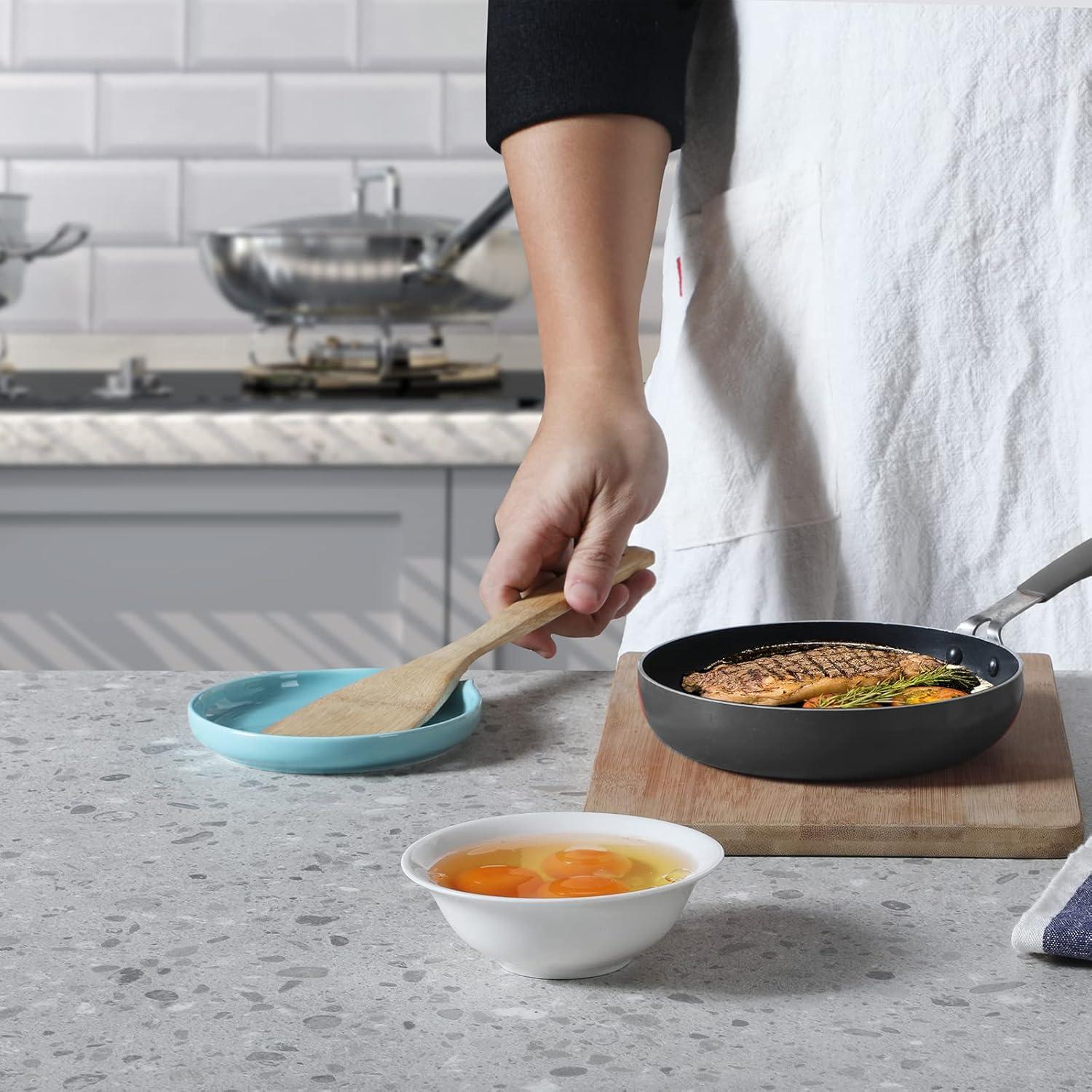 Soporte para cuchara de cerámica GDCZ turquesa apto lavavajillas