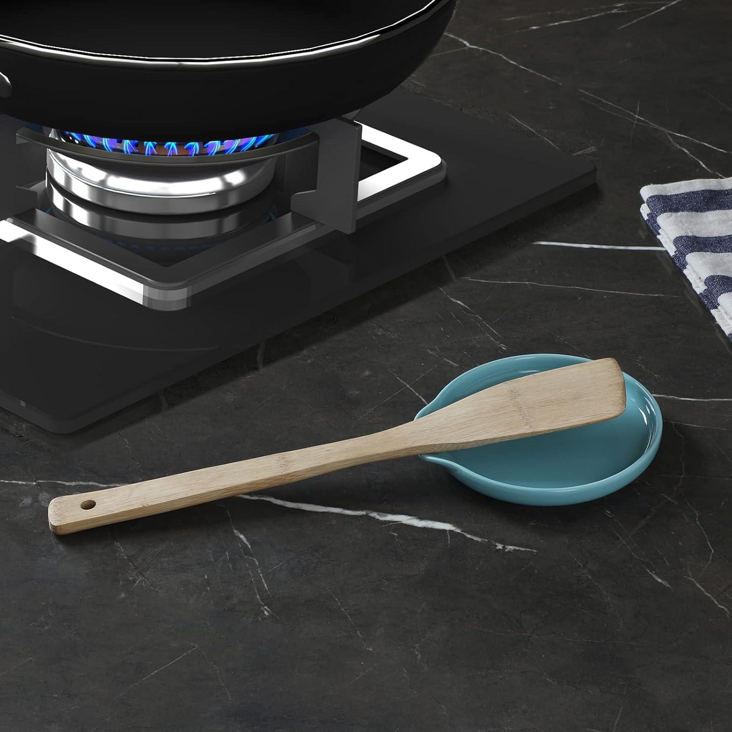 Soporte para cuchara de cerámica GDCZ turquesa apto lavavajillas