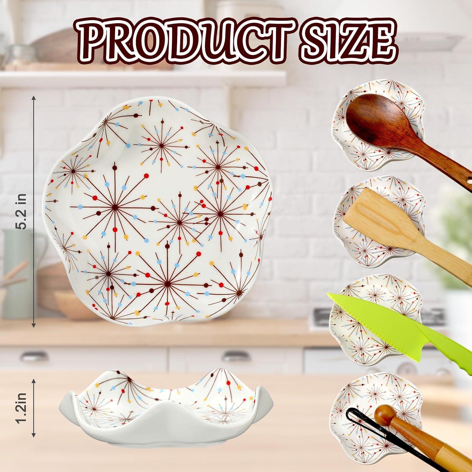 Soporte para Cucharas de Cerámica Honeydak 13.21 cm Amarillo