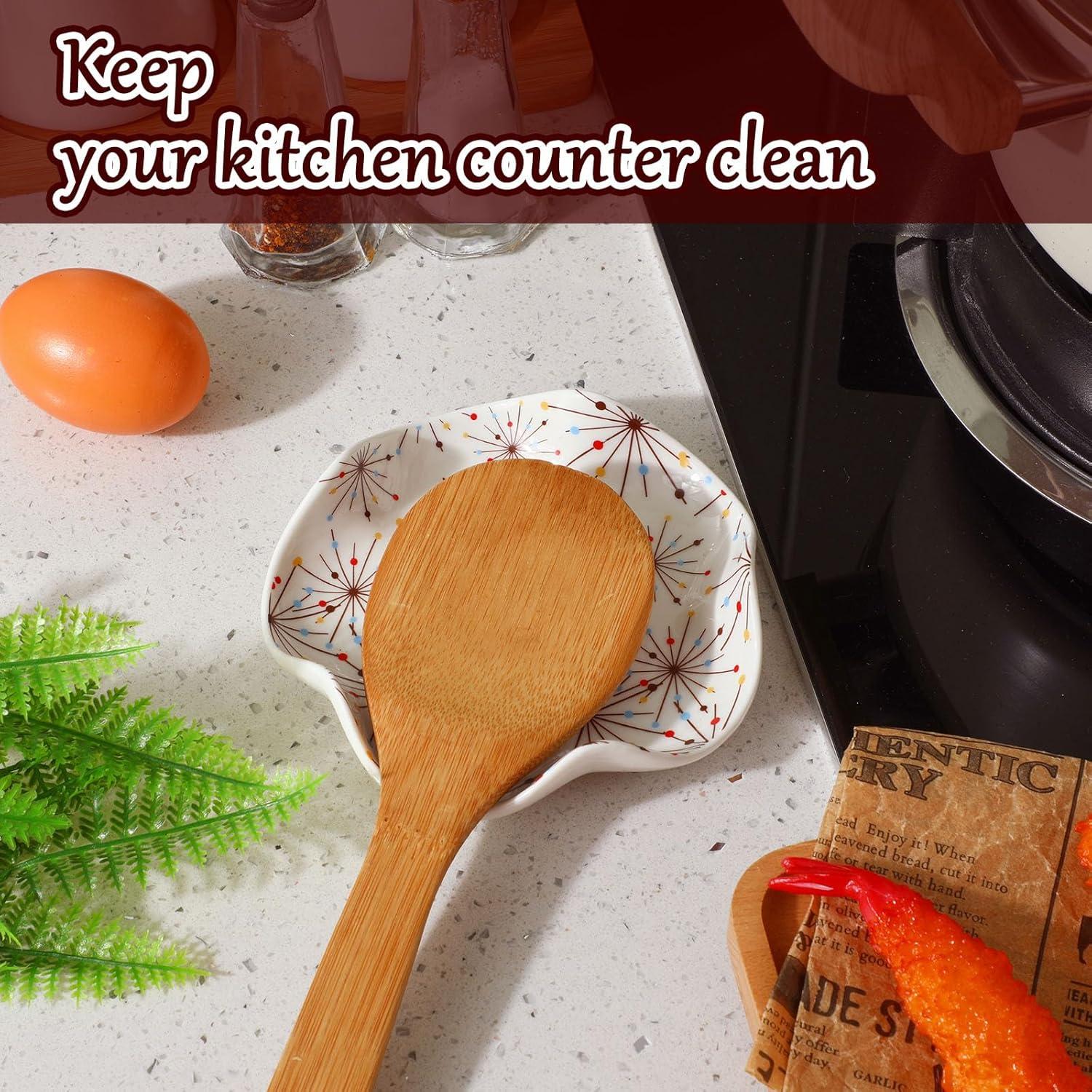 Soporte para Cucharas de Cerámica Honeydak 13.21 cm Amarillo