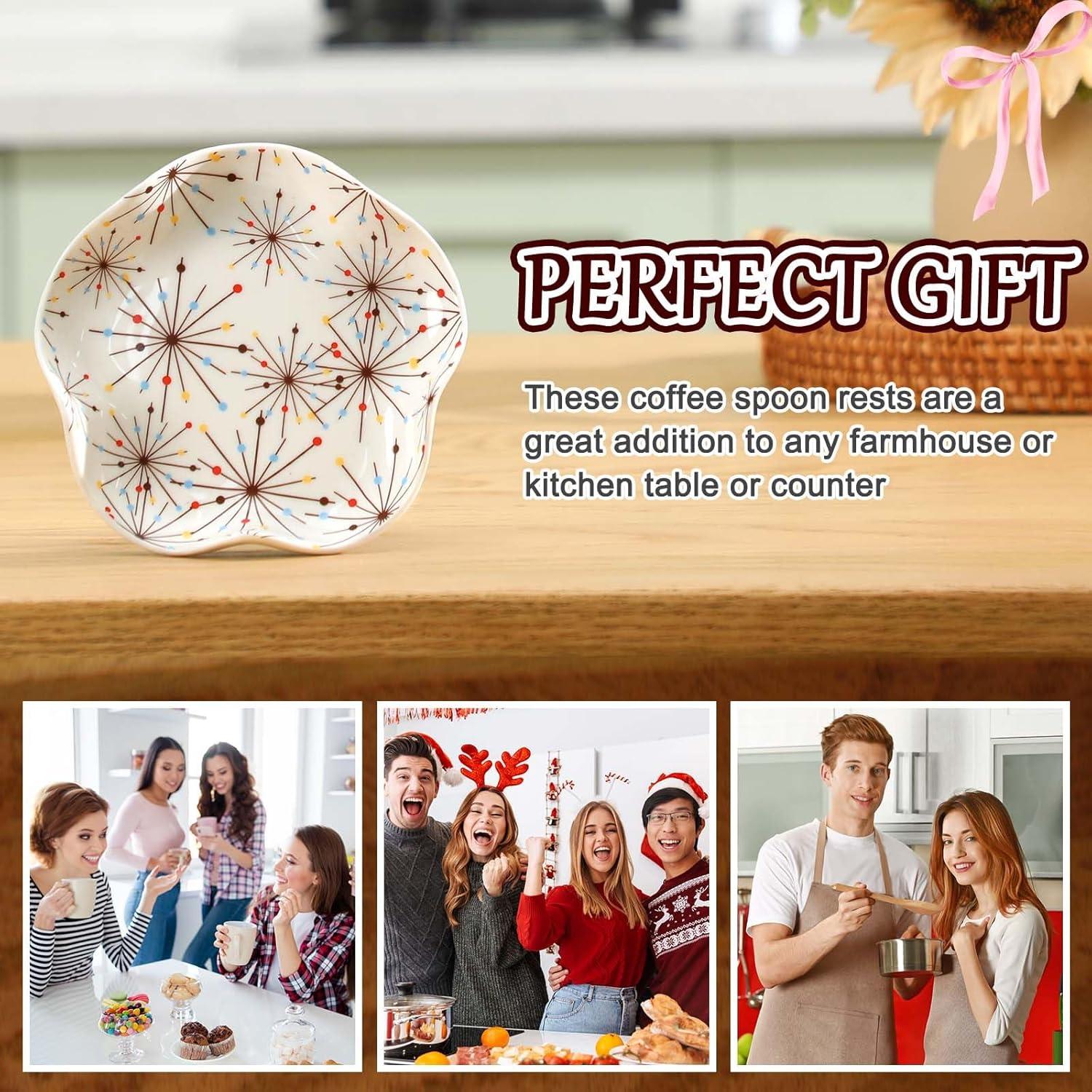 Soporte para Cucharas de Cerámica Honeydak 13.21 cm Amarillo