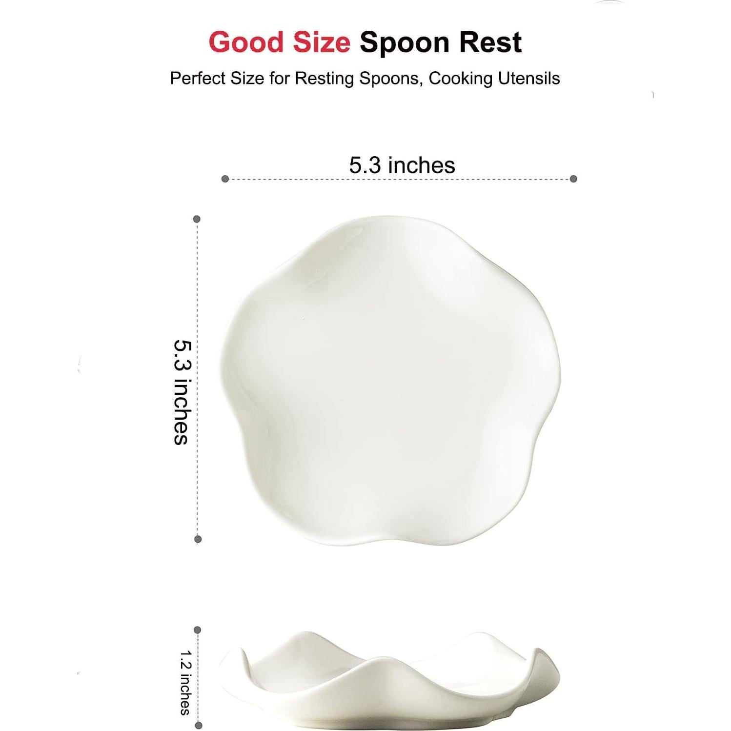 Soporte para Cucharas de Cerámica TooWoom 13.5 cm Blanco