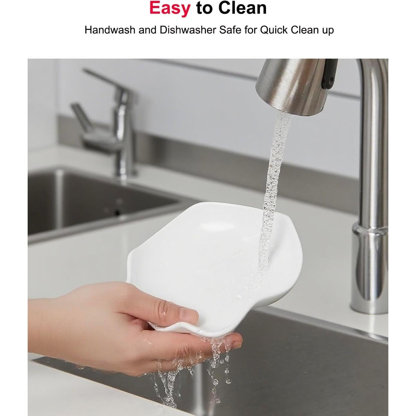 Soporte para Cucharas de Cerámica TooWoom 13.5 cm Blanco