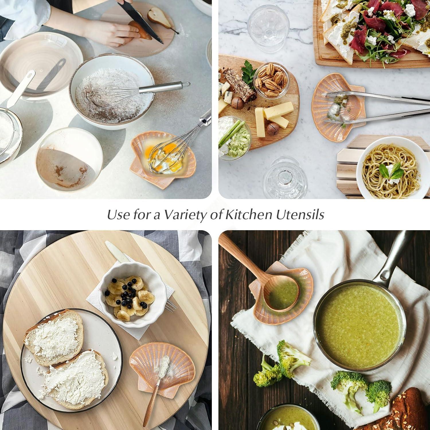 Soporte para cuchara de cerámica Pretty Jolly concha 15cm