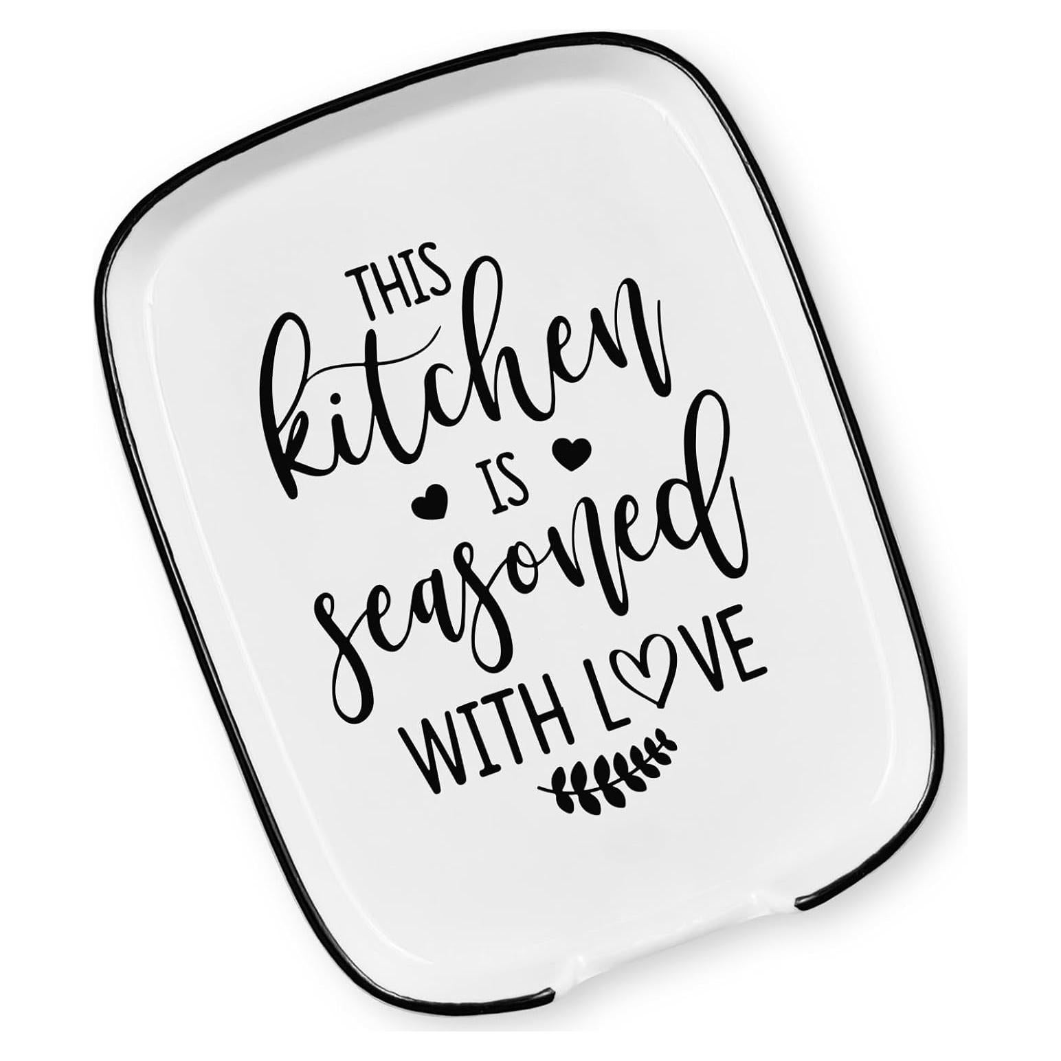 Soporte para Cucharas de Cerámica Msyueos 14.7x11.4cm Con Amor