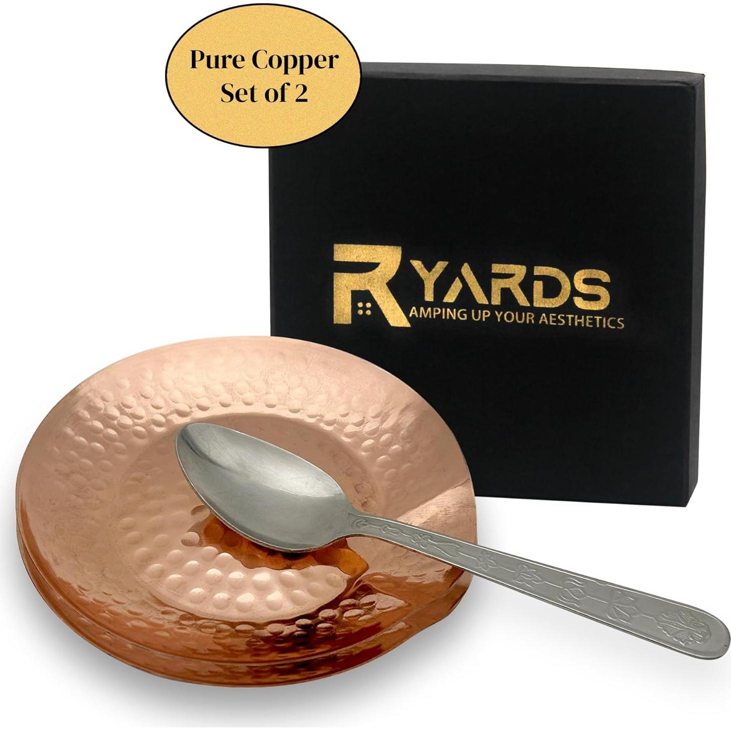 Soporte de Cuchara de Cobre RYARDS - Paquete de 2 Utensilios