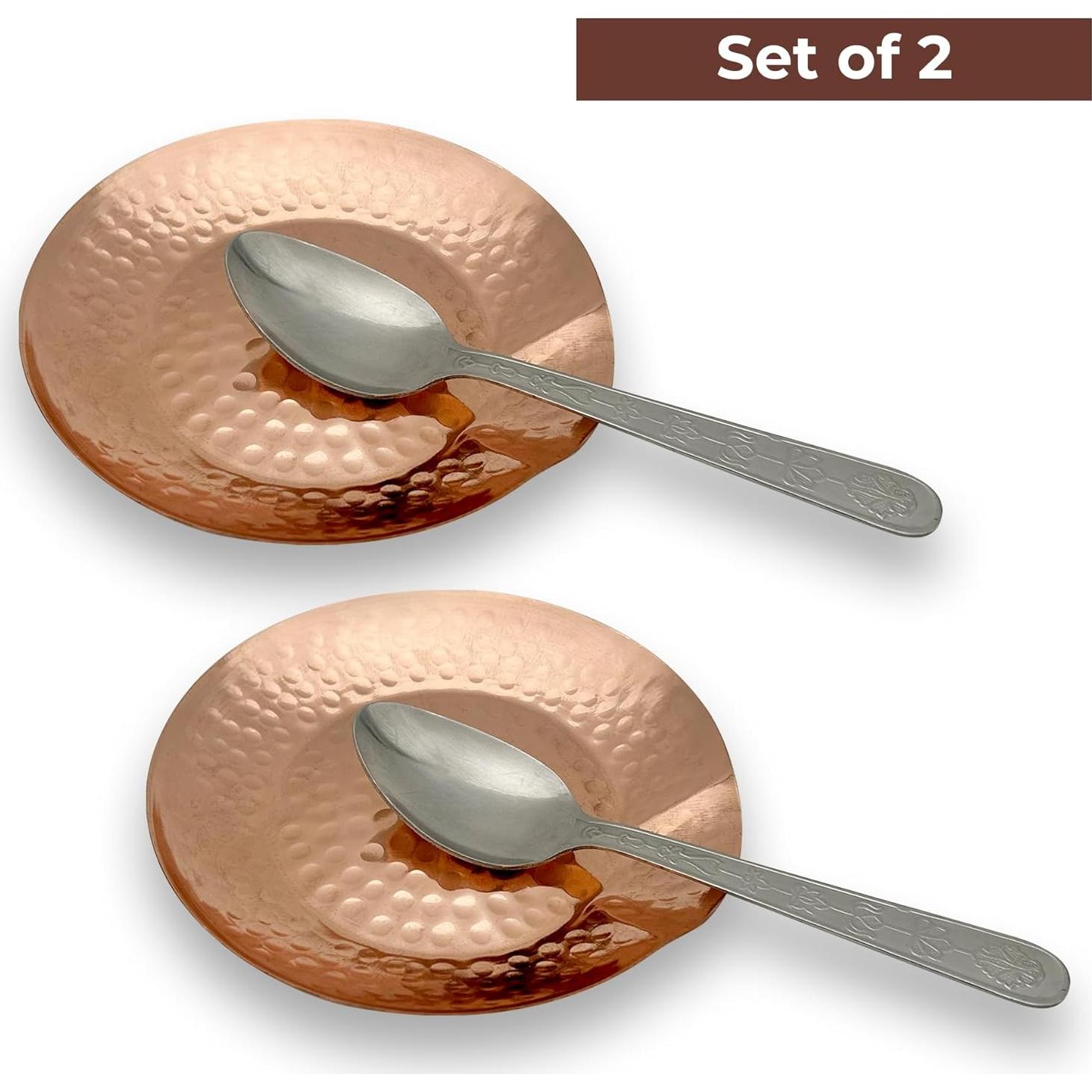 Soporte de Cuchara de Cobre RYARDS - Paquete de 2 Utensilios