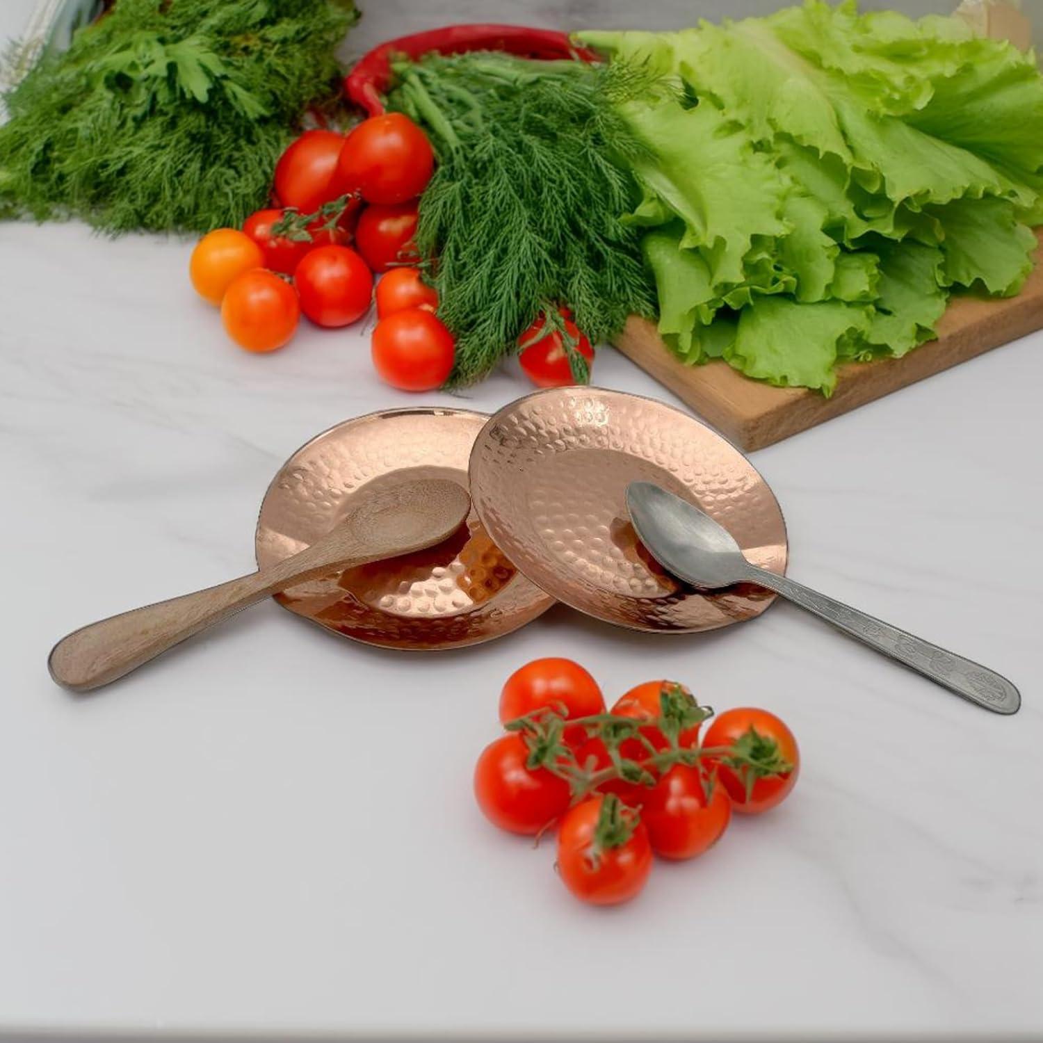 Soporte de Cuchara de Cobre RYARDS - Paquete de 2 Utensilios