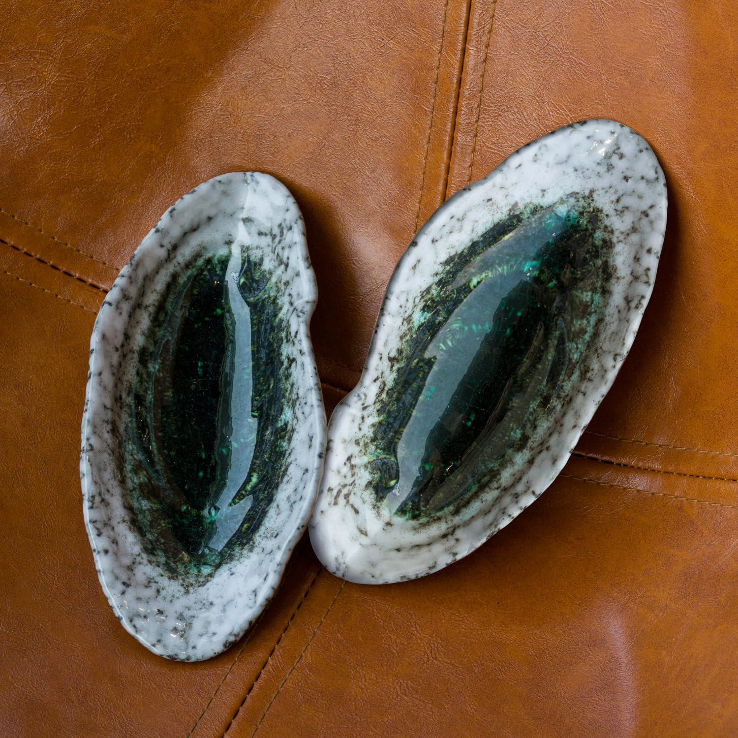 Reposapucheros Cerámico Grande QIZUN en Forma de Concha Plata