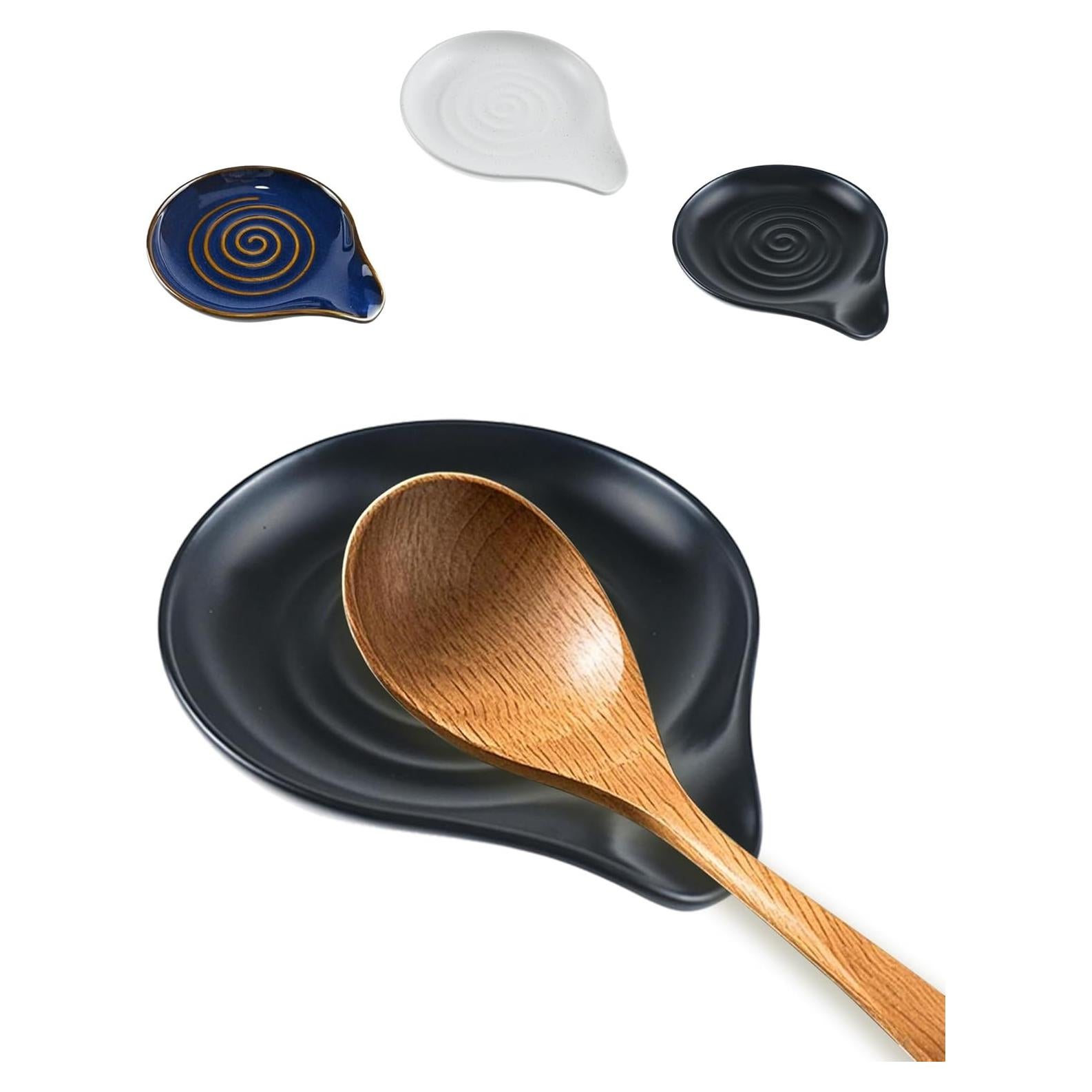 Soporte para Cucharas de Cerámica YINPIXUS Negro 15.8 cm