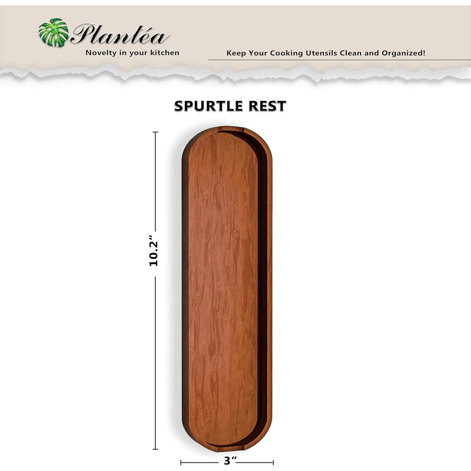 Soporte de Spurtle de Madera Plantéa - Organizador de Utensilios