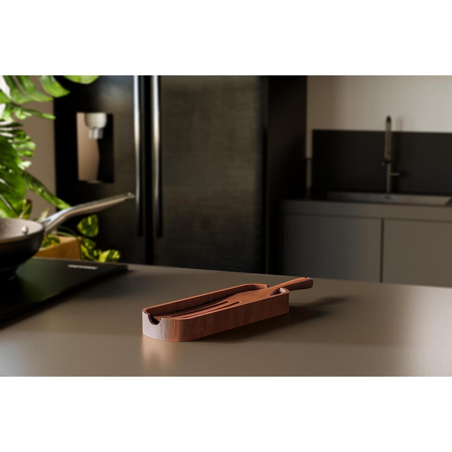 Soporte de Spurtle de Madera Plantéa - Organizador de Utensilios