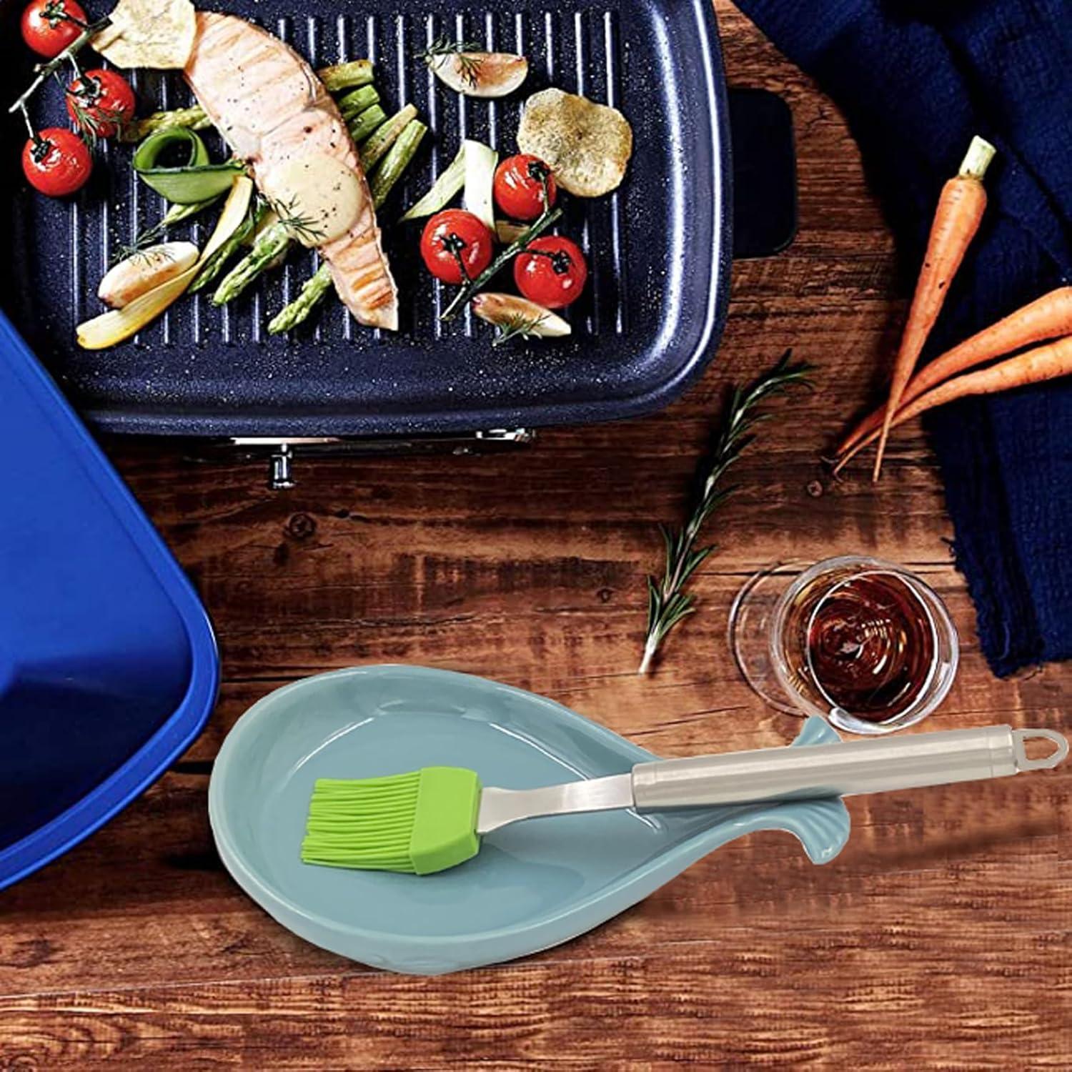 Reposap cucharas de cerámica Aqua forma ballena 19.8x12.2 cm