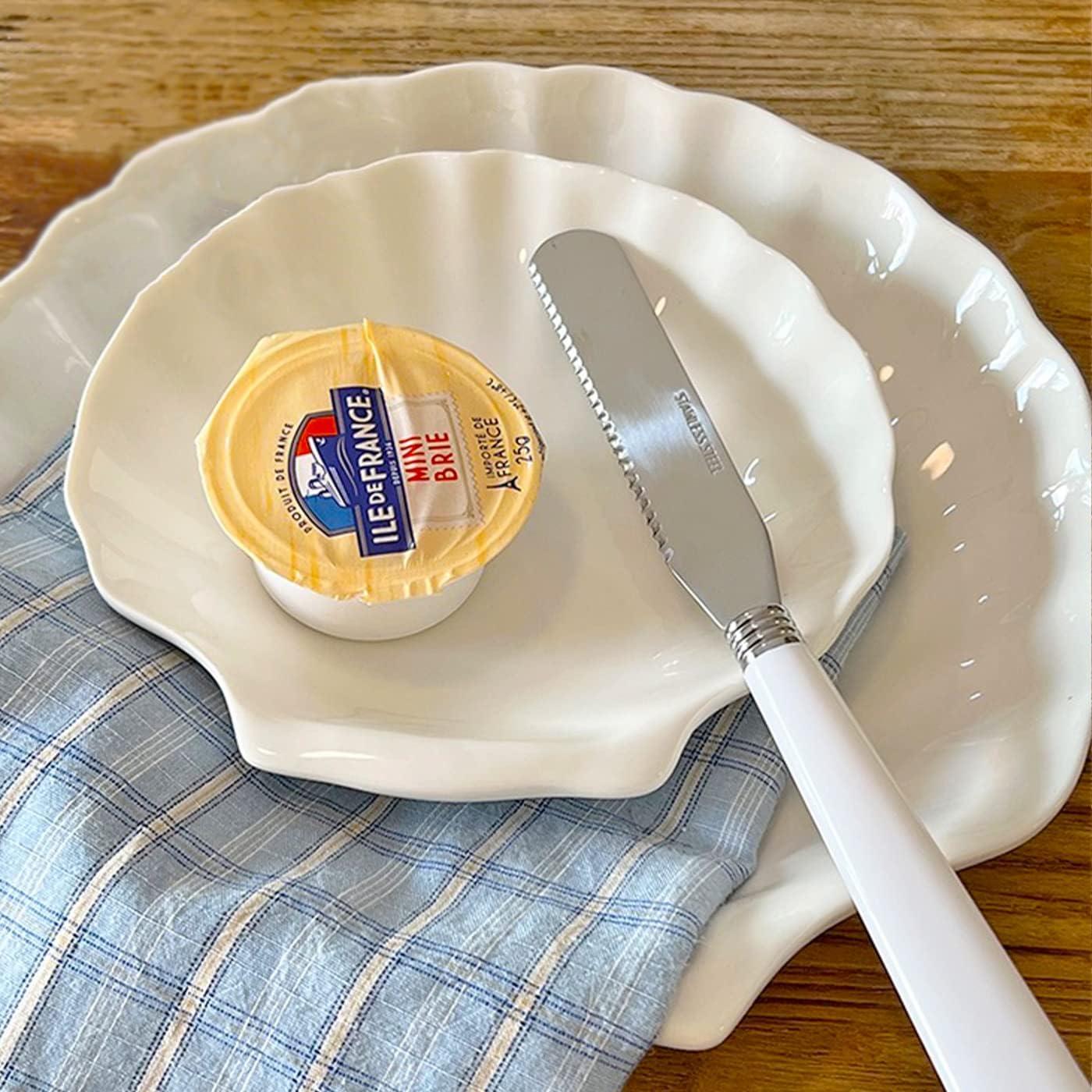 Soporte de Cuchara de Cerámica MDFAYE en Forma de Concha 15.24 cm