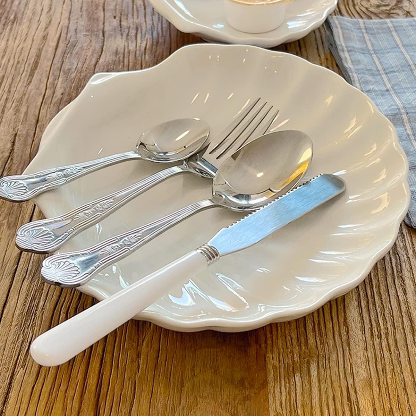 Soporte de Cuchara de Cerámica MDFAYE en Forma de Concha 15.24 cm