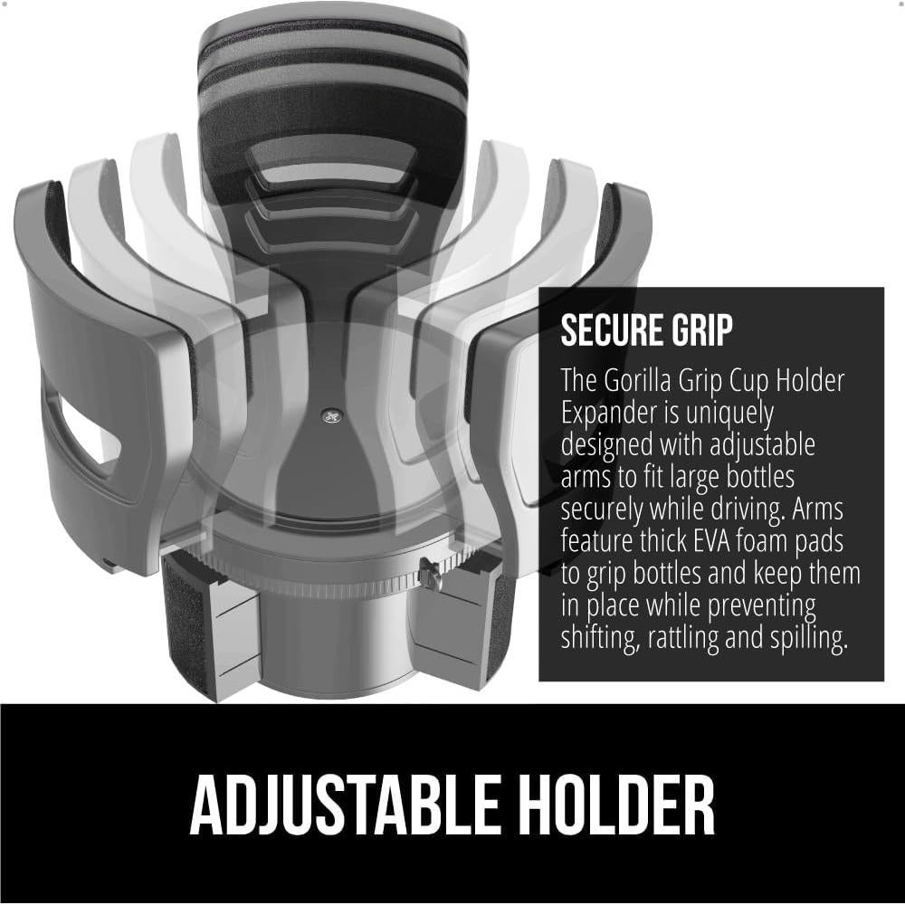Expansor de Porta Vasos GORILLA GRIP Ajustable Gris 0.53-1.42L