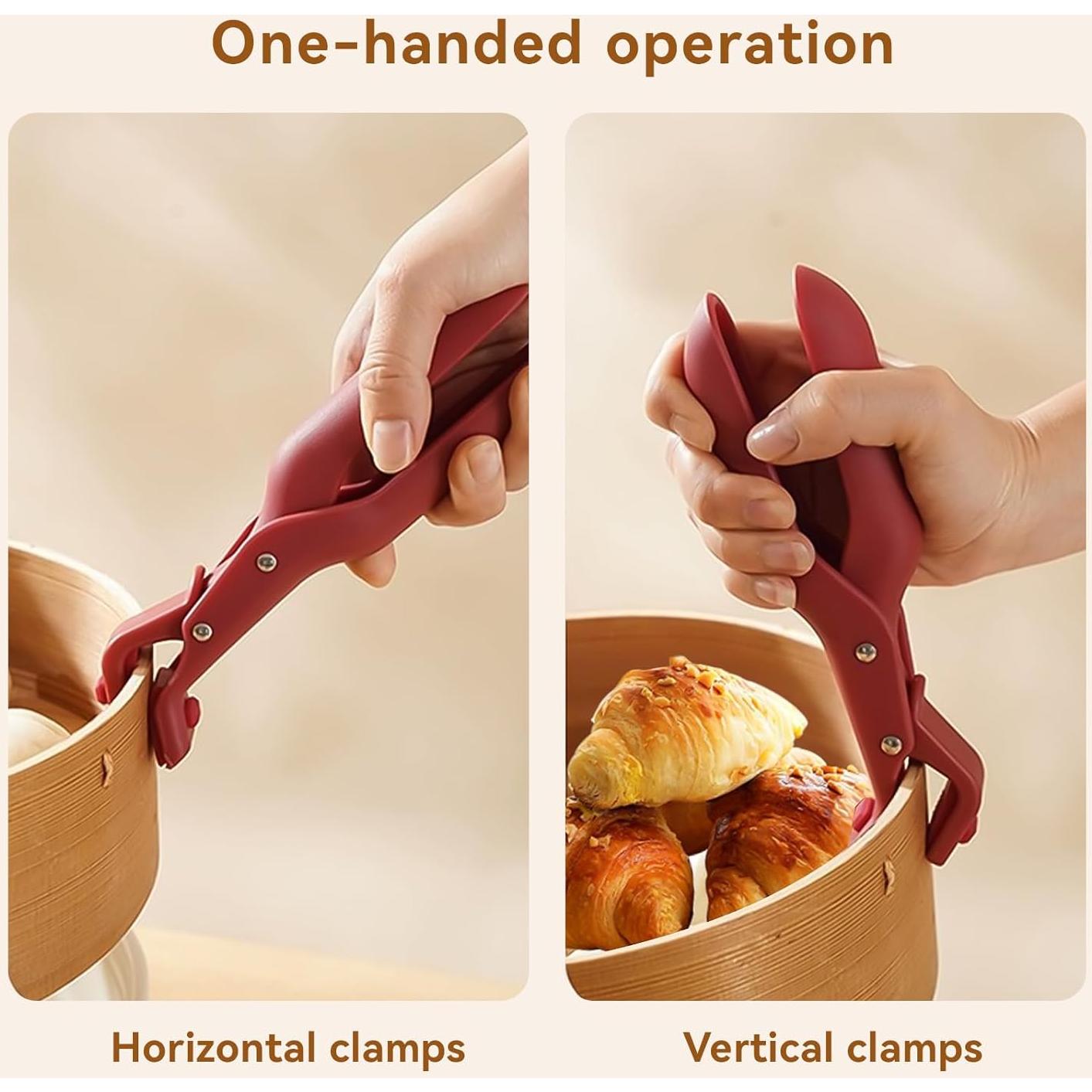 Clip de Silicona Antiescaldado HSOOVZN - 2 Piezas Multiusos