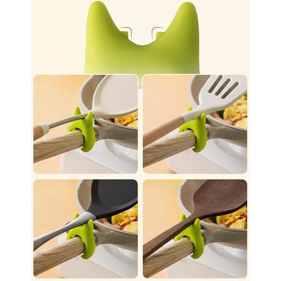 10 Soportes de Cuchara de Silicona EUBUY para Olla Caliente